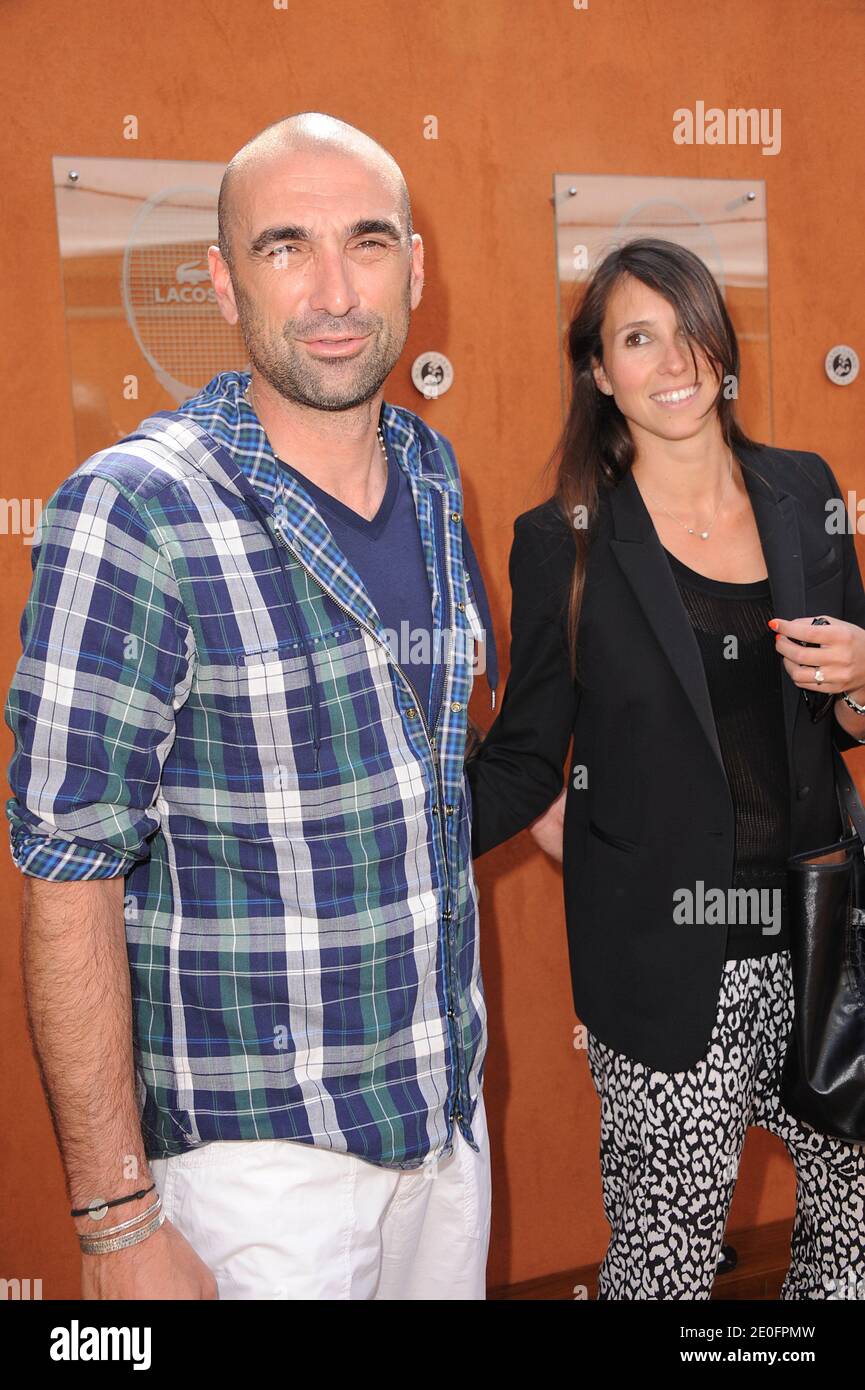 Jerome Alonzo and his girlfriend attending the French Tennis Open 2012 at Roland Garros arena in Paris, France on May 31, 2012. Photo by Giancarlo Gorassini/ABACAPRESS.COM Stock Photo