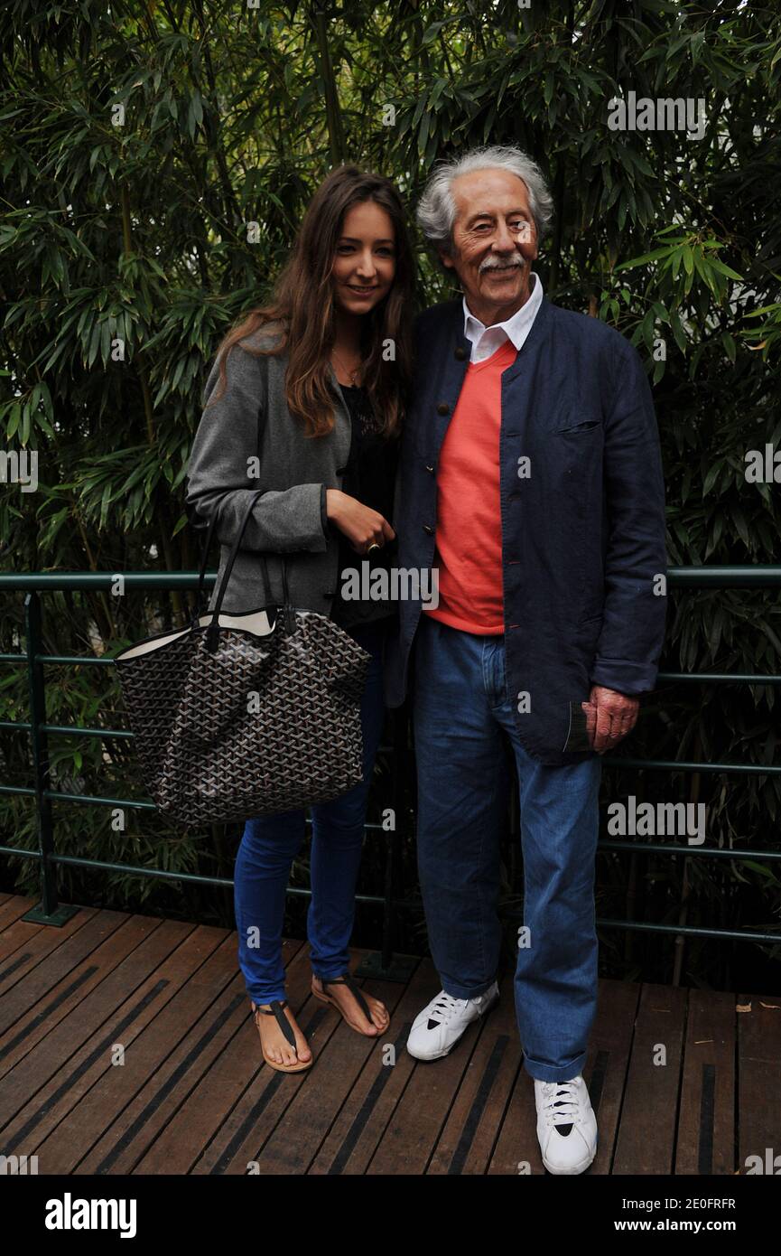 Jean Rochefort and his daughter Clemence attending the French Tennis Open  2012 at Roland Garros arena in Paris, France on May 31, 2012. Photo by  Gorassini-Guibbaud/ABACAPRESS.COM Stock Photo - Alamy