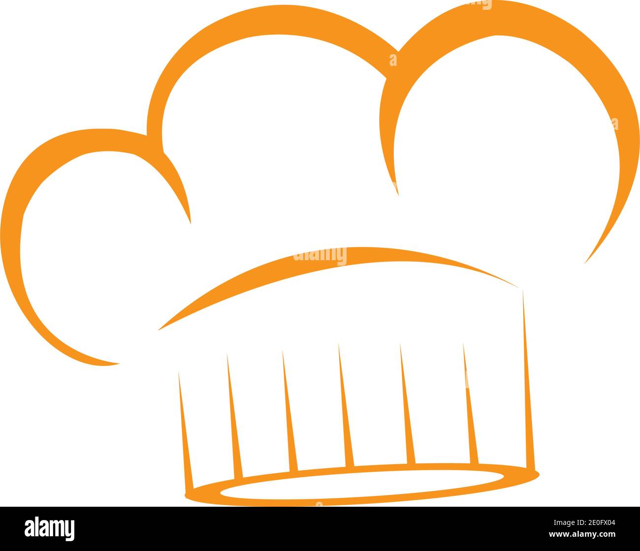 hat chef logo template vector illustration Stock Vector