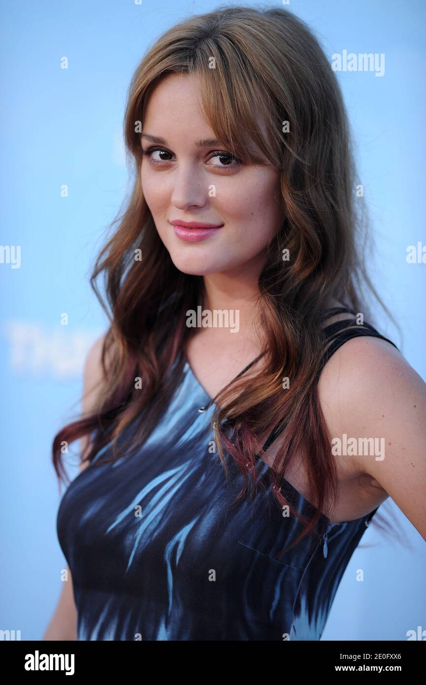 Leighton Meester arrives at the Los Angeles premiere of 'That's My Boy