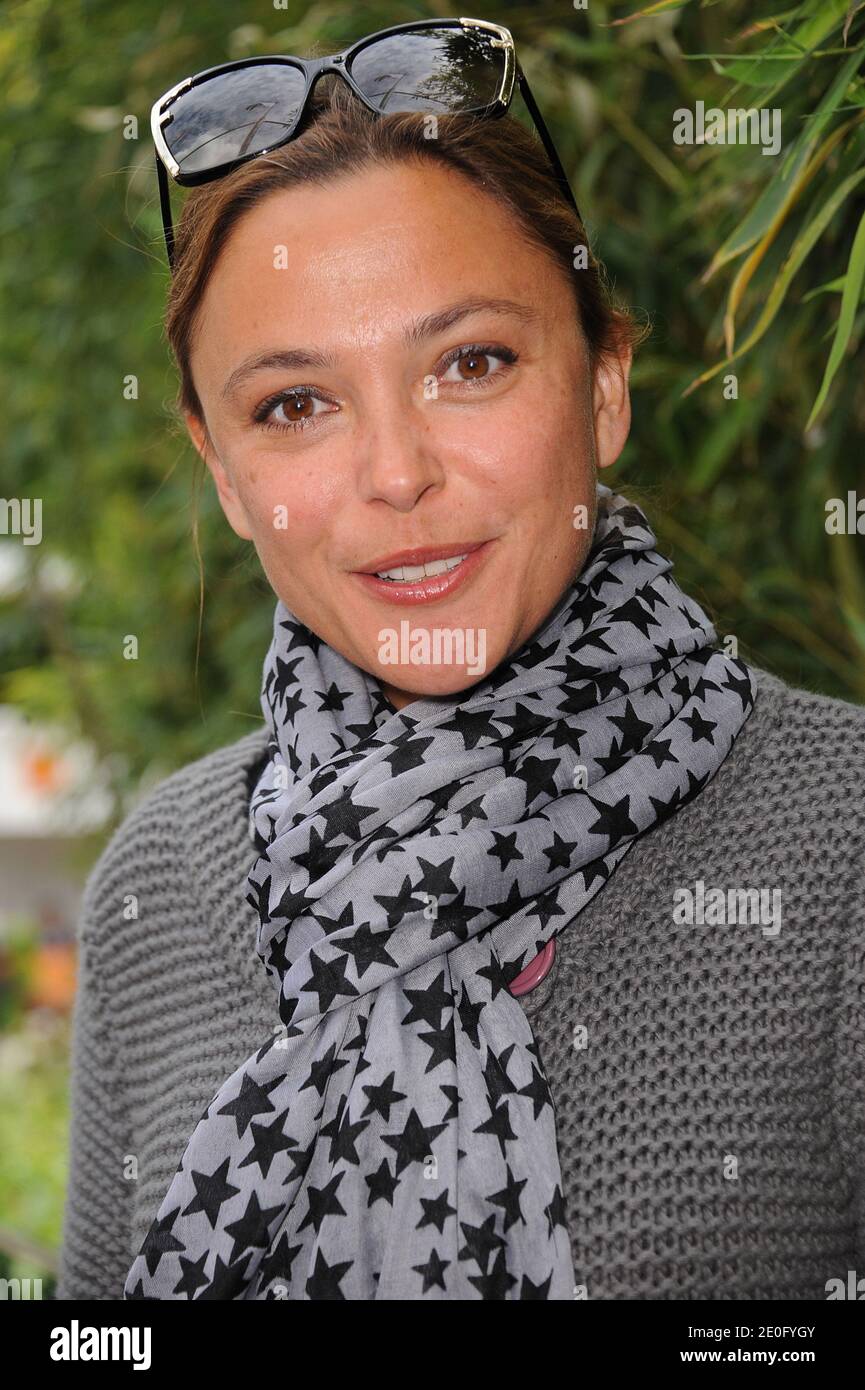 Sandrine Quetier attending the French Tennis Open 2012 at Roland Garros