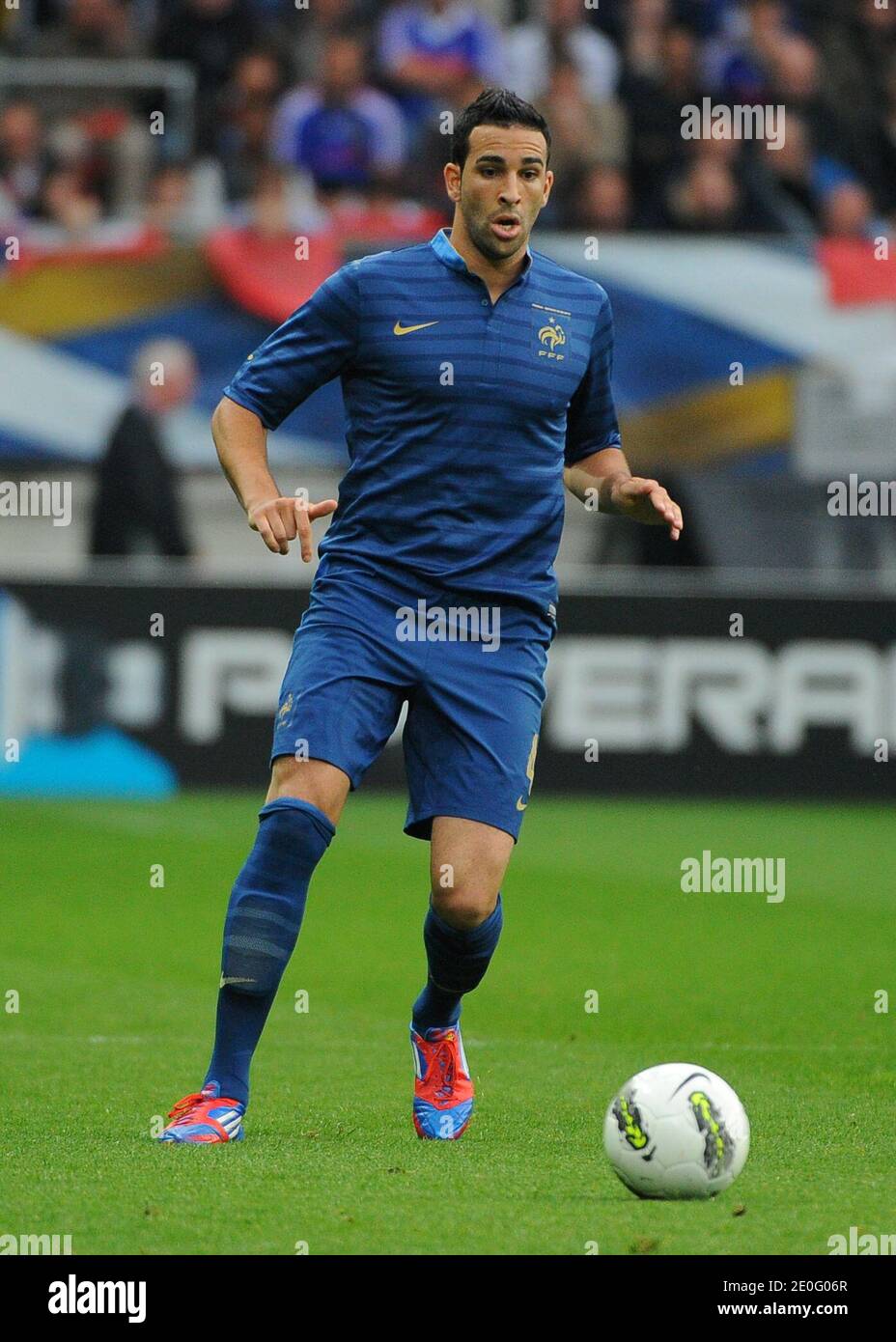 France's Adil Rami during an International Friendly soccer match, France Vs Estonia at MMArena stadium in Le Mans, France, on June 5, 2012. France won 4-0. Photo by ABACAPRESS.COM Stock Photo