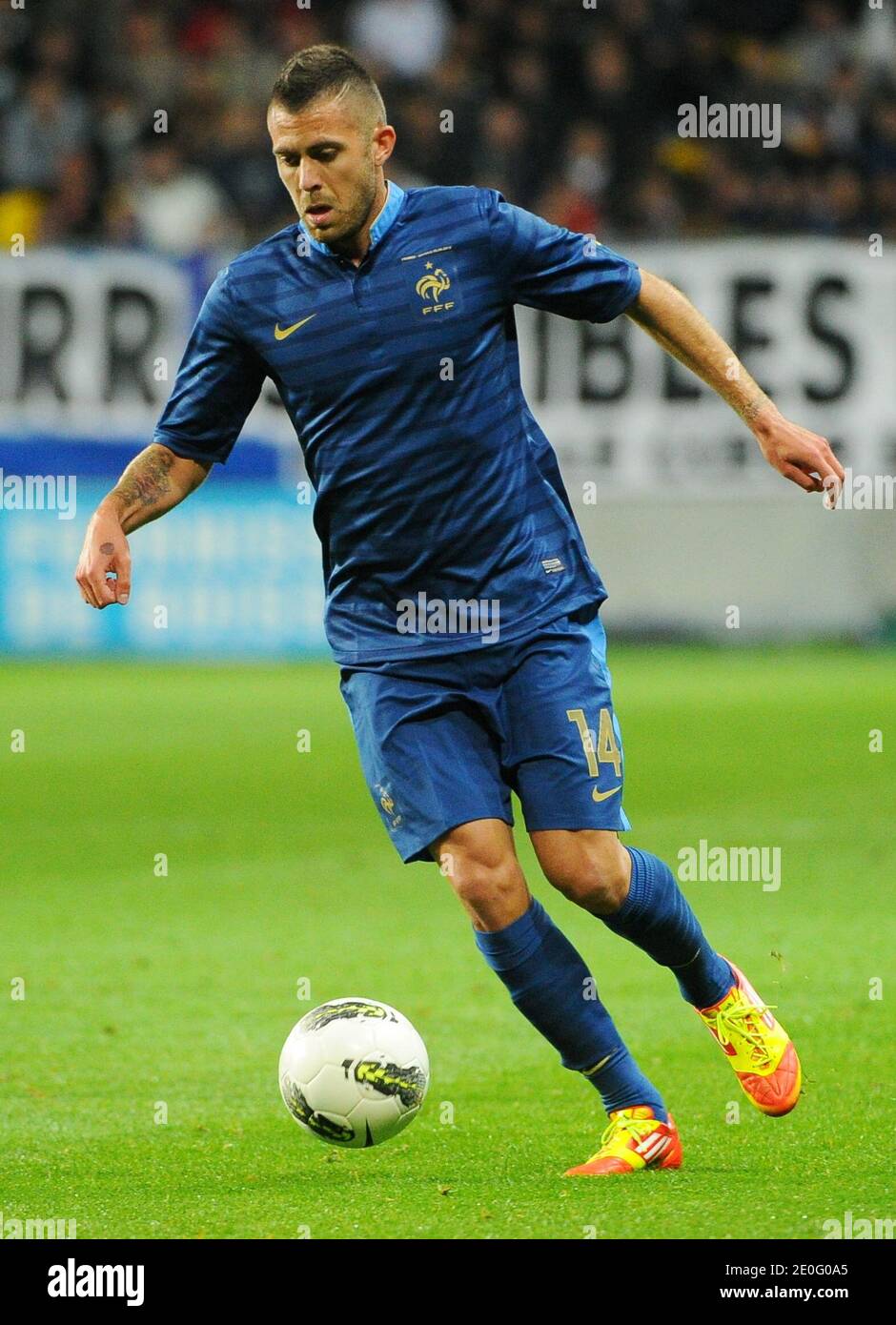 France's Jeremy Menez during an International Friendly soccer match, France Vs Estonia at MMArena stadium in Le Mans, France, on June 5, 2012. France won 4-0. Photo by ABACAPRESS.COM Stock Photo