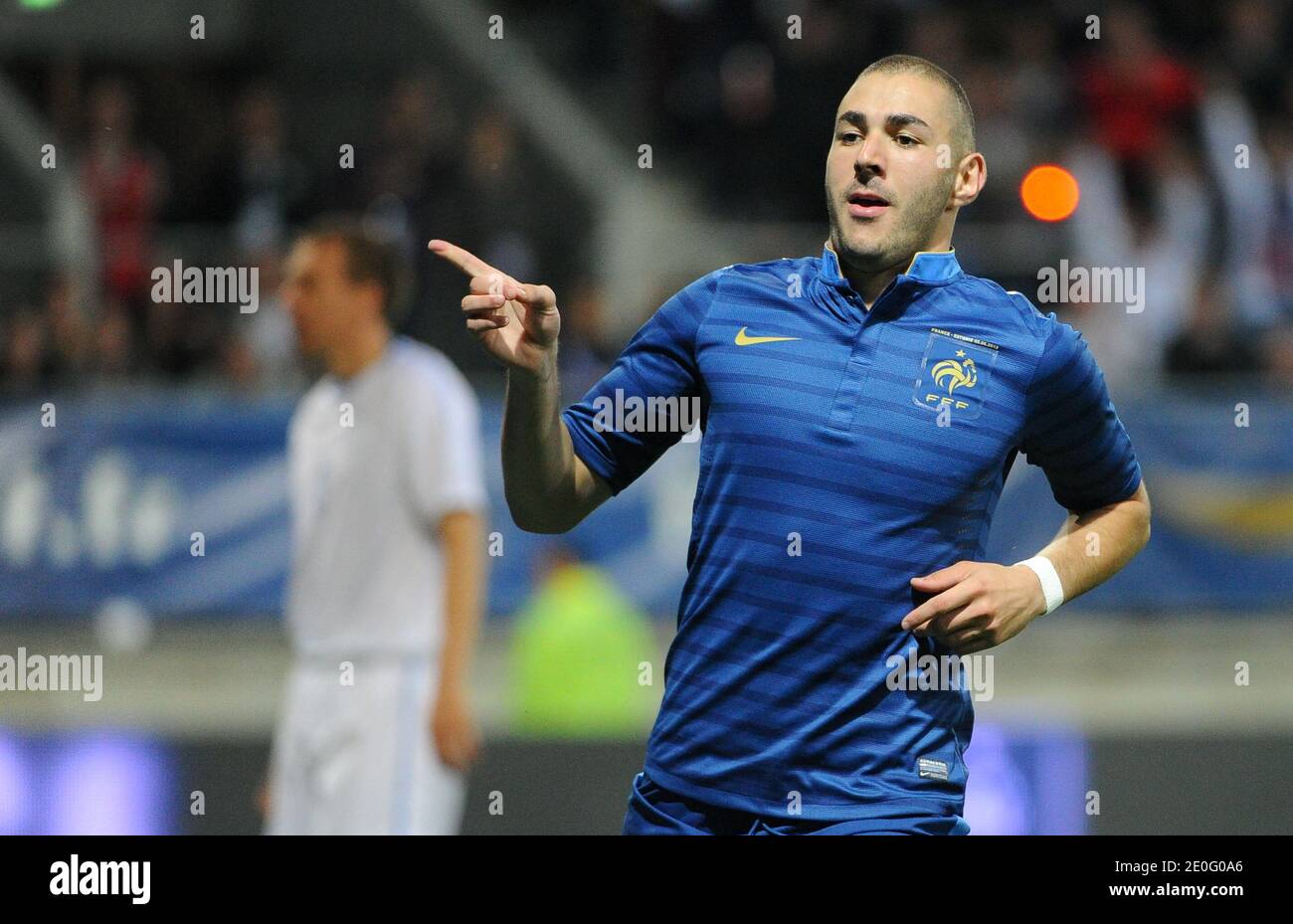 France's Karim Benzema during an International Friendly soccer match, France Vs Estonia at MMArena stadium in Le Mans, France, on June 5, 2012. France won 4-0. Photo by ABACAPRESS.COM Stock Photo