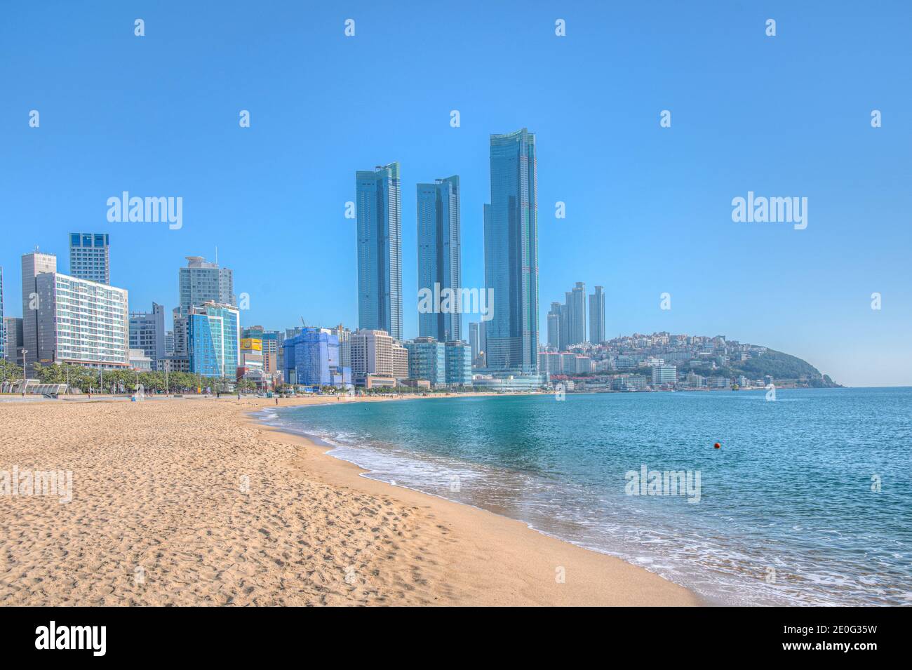 Haeundae Beach in Busan, republic of Korea Stock Photo