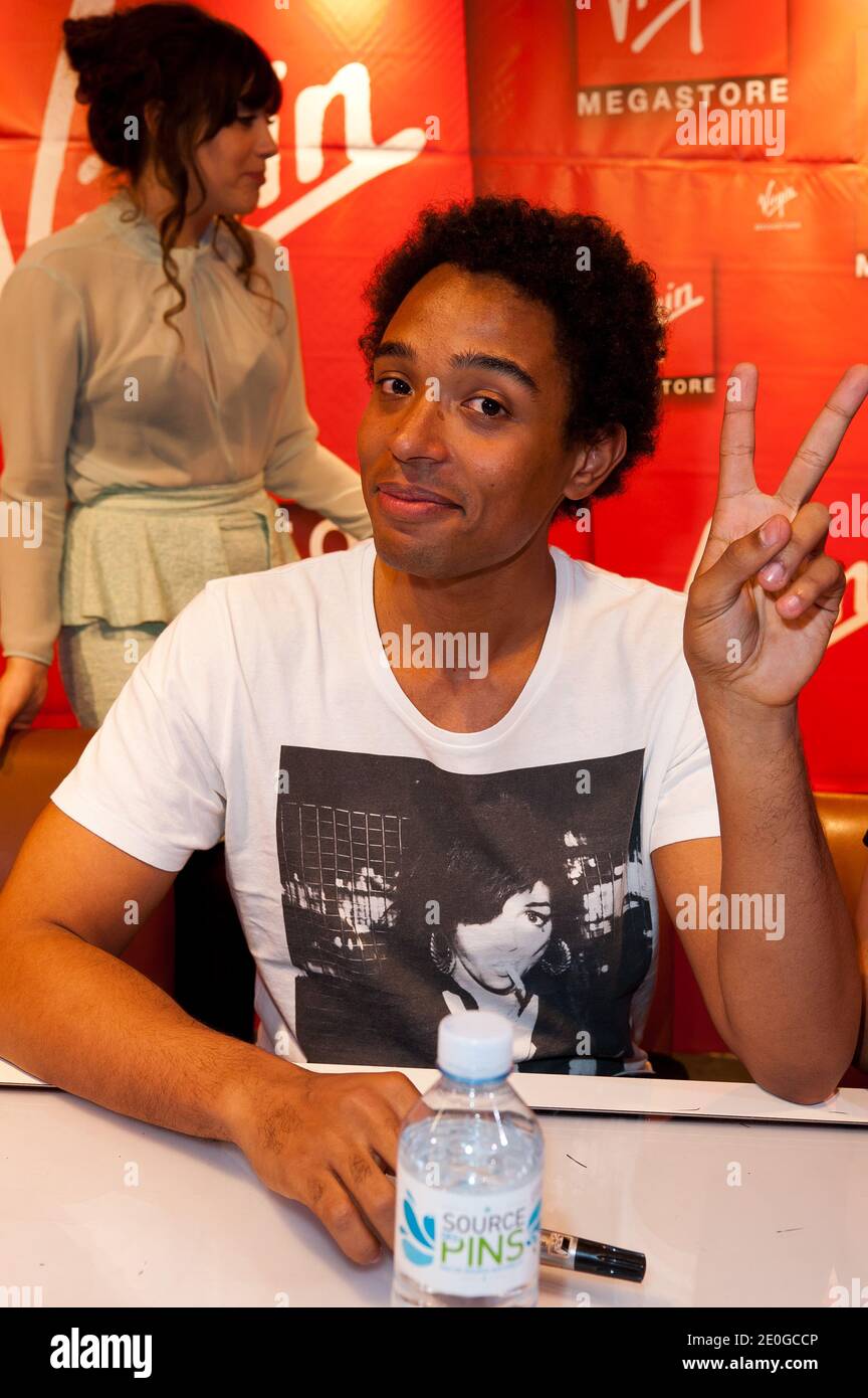 Stephan Rizon attending a Showcase and signing session for The Voice ...