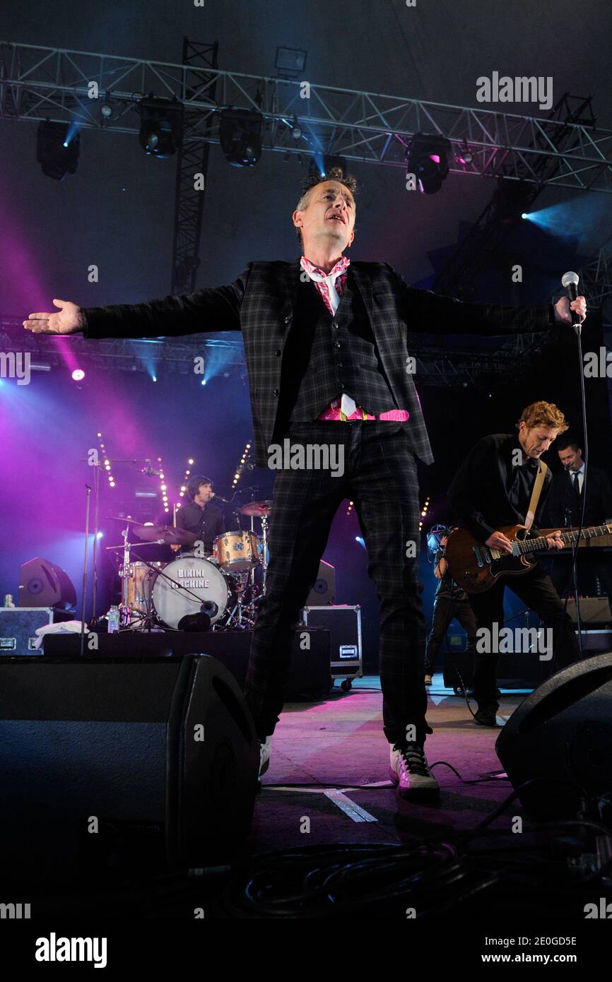 Didier Wampas performing live at the annual AIDS charity and fundraising Music Festival 'Solidays', held at Longchamp racetrack in Paris, France, on June 22, 2012. Photo by Alban Wyters/ABACAPRESS.COM Stock Photo