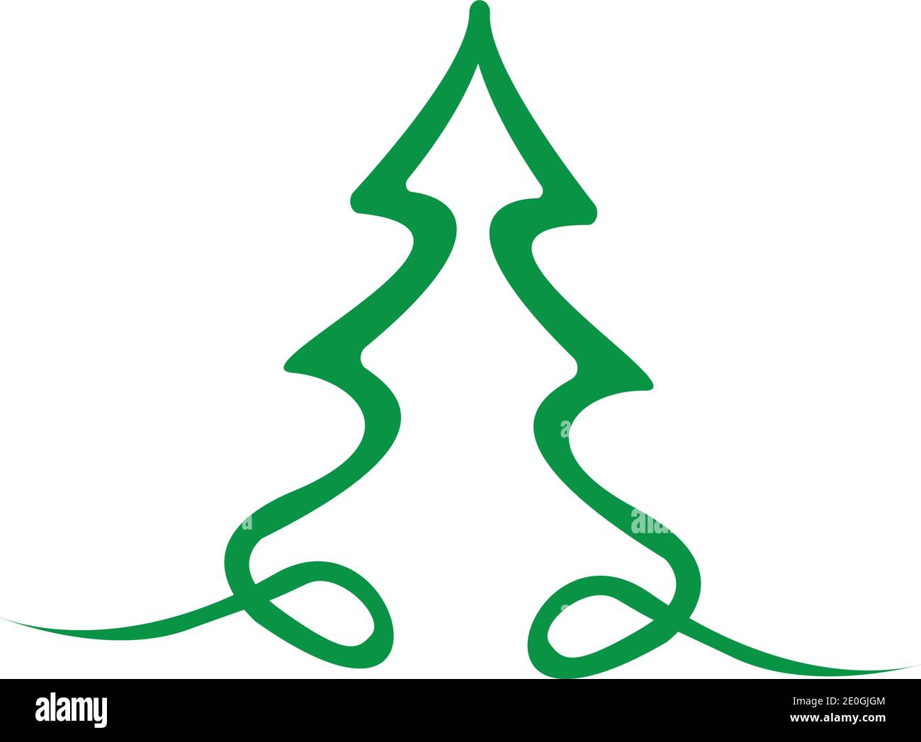 Christmas tree Vector Illustration Stock Vector Image & Art - Alamy