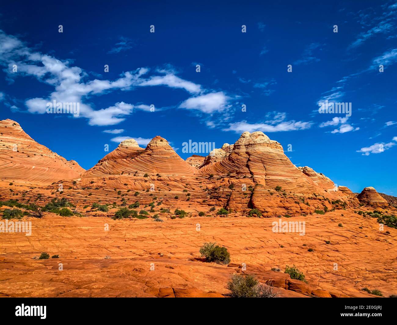 Sandstone rock formations located in Coyote Butte North, Arizona Stock Photo