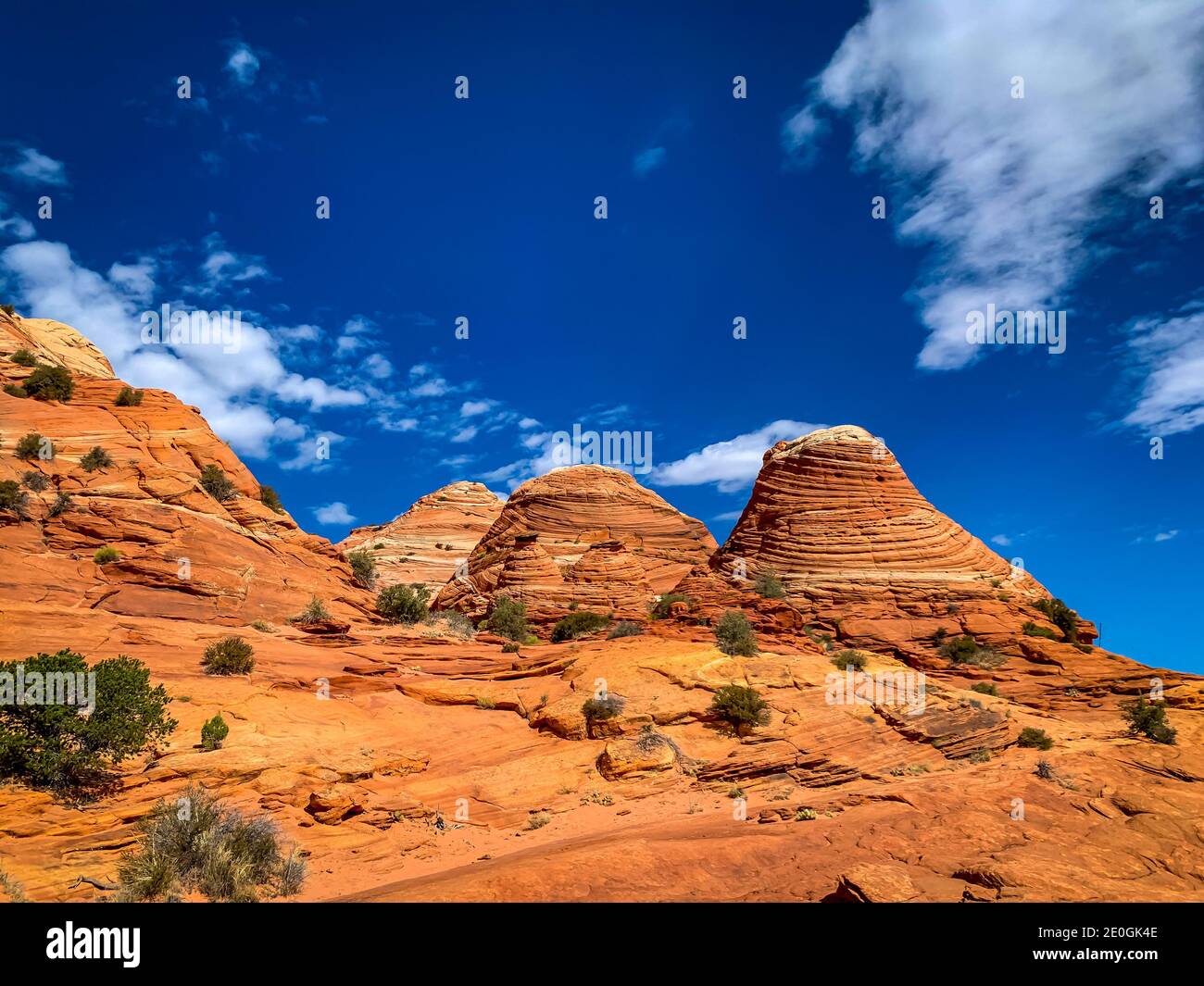 Sandstone rock formations located in Coyote Butte North, Arizona Stock Photo