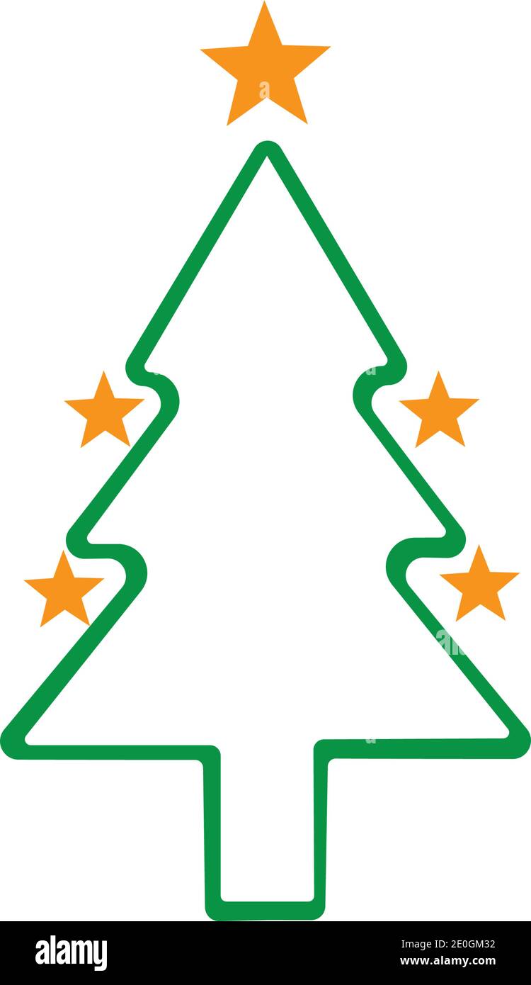 Christmas tree Vector Illustration Stock Vector Image & Art - Alamy