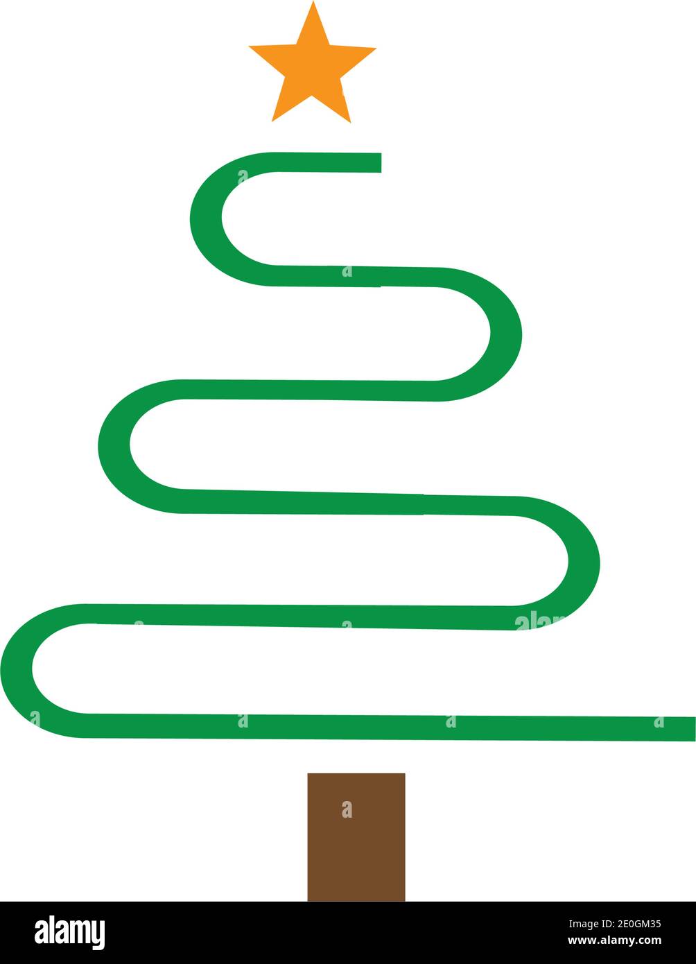 Christmas tree Vector Illustration Stock Vector Image & Art - Alamy