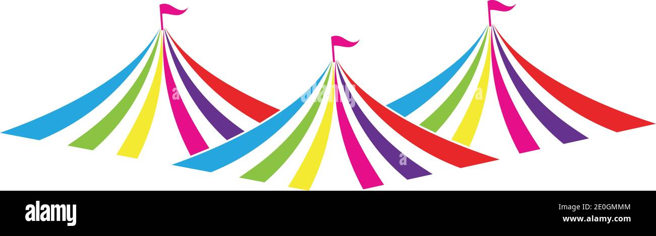 Circus vector illustration design logo emblems template Stock Vector