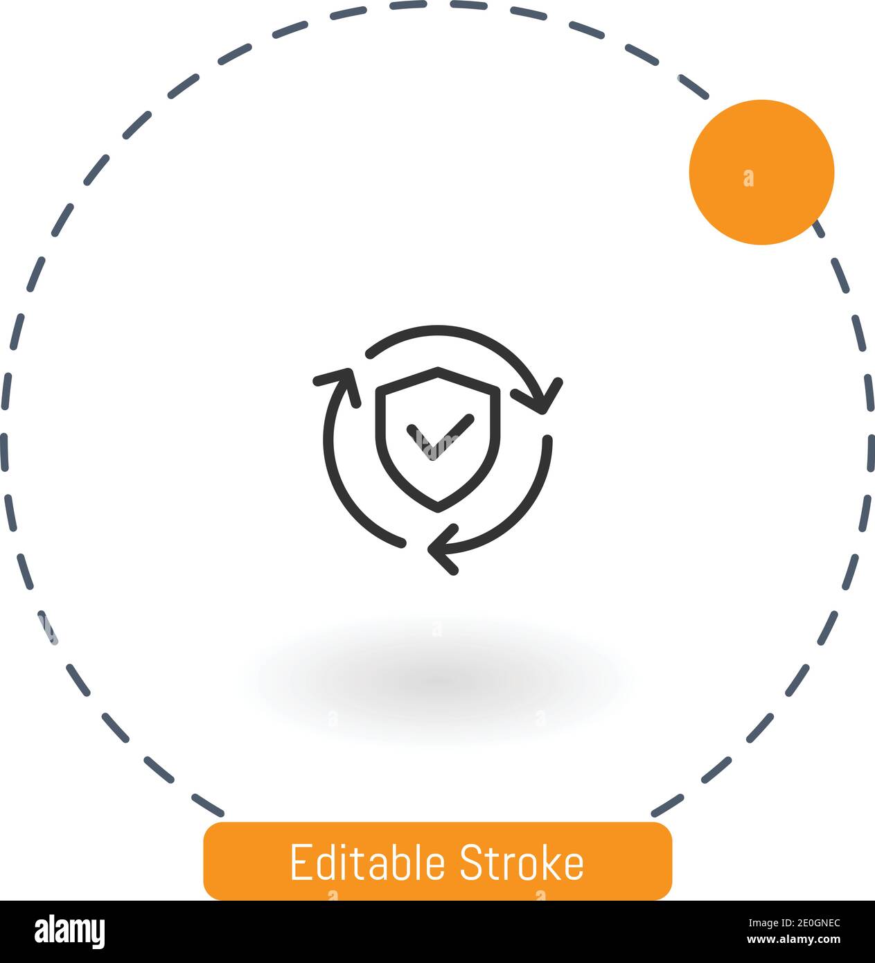 security vector icon editable stroke outline icons for web and mobile ...