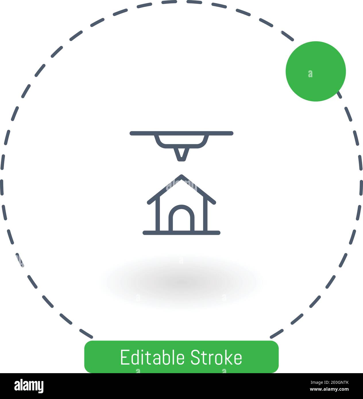 d printer vector icon editable stroke outline icons for web and mobile Stock Vector