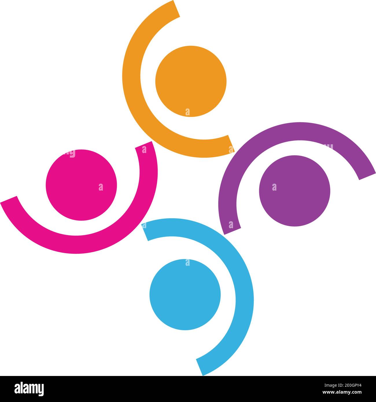 Community, network and social icon design template Stock Vector Image ...