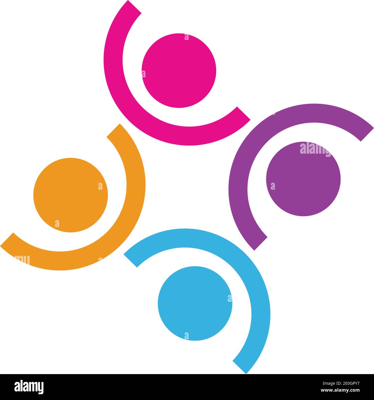 Community, network and social icon design template Stock Vector Image ...