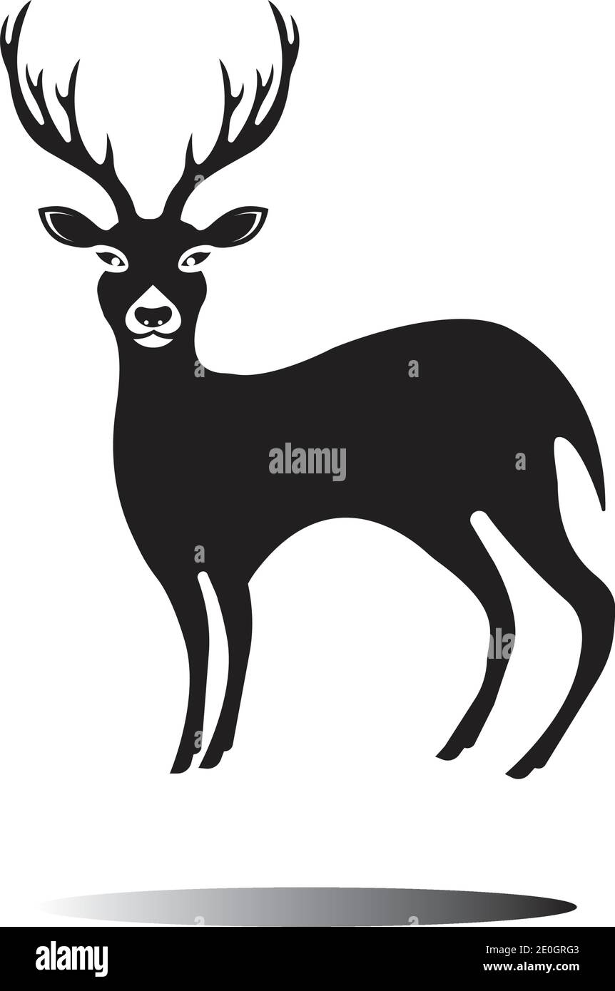 Deer Logo Template vector icon illustration design Stock Vector