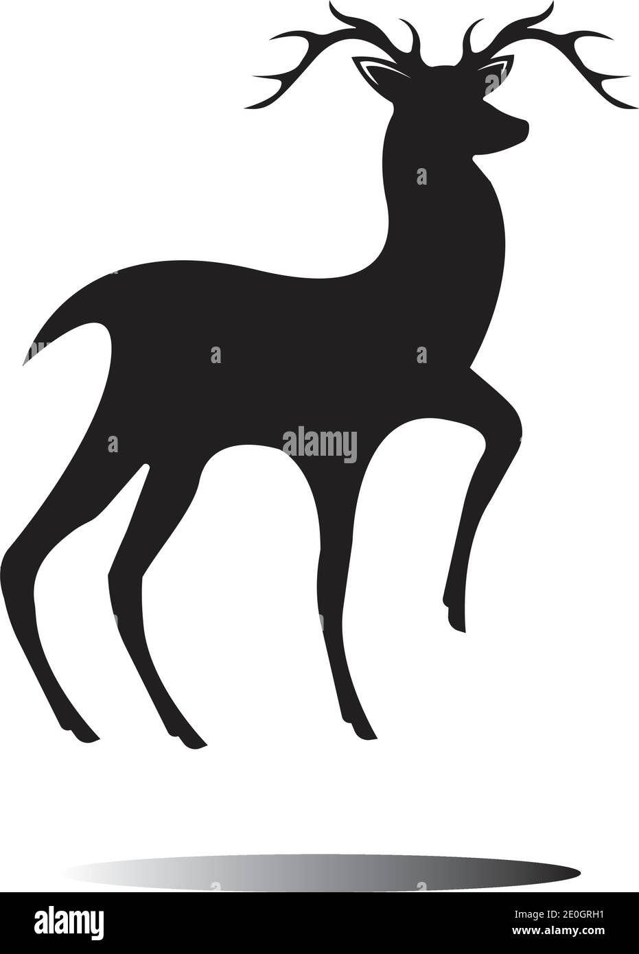 Deer Logo Template vector icon illustration design Stock Vector