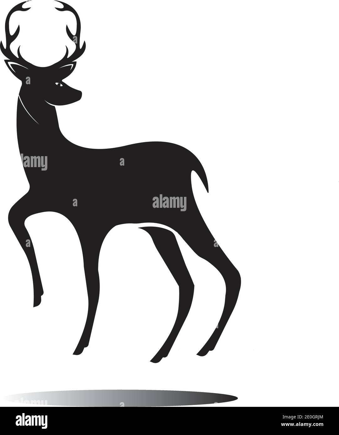 Deer Logo Template vector icon illustration design Stock Vector Image ...