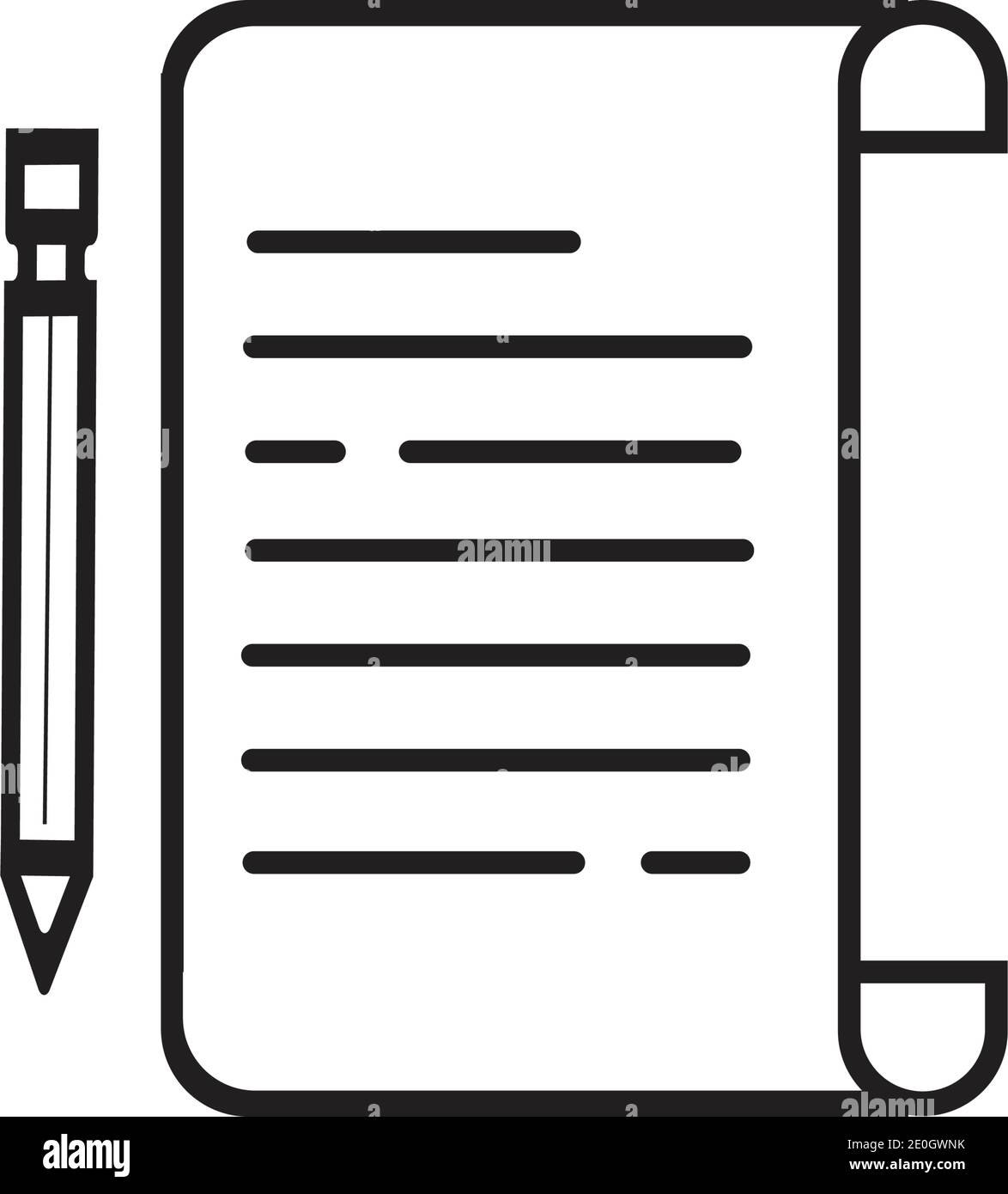 Documents icon stock vector illustration flat design Stock Vector