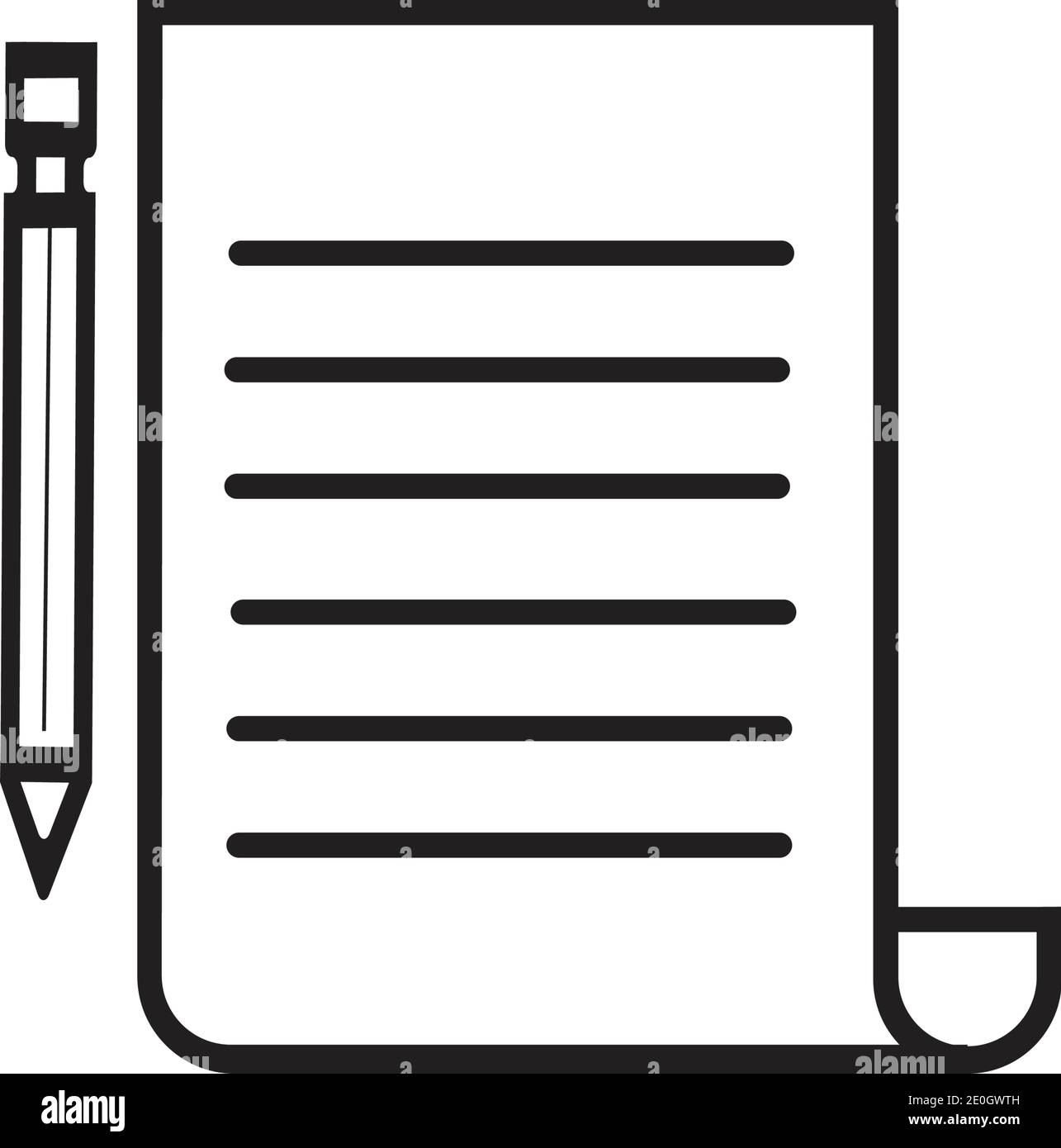 Documents icon stock vector illustration flat design Stock Vector