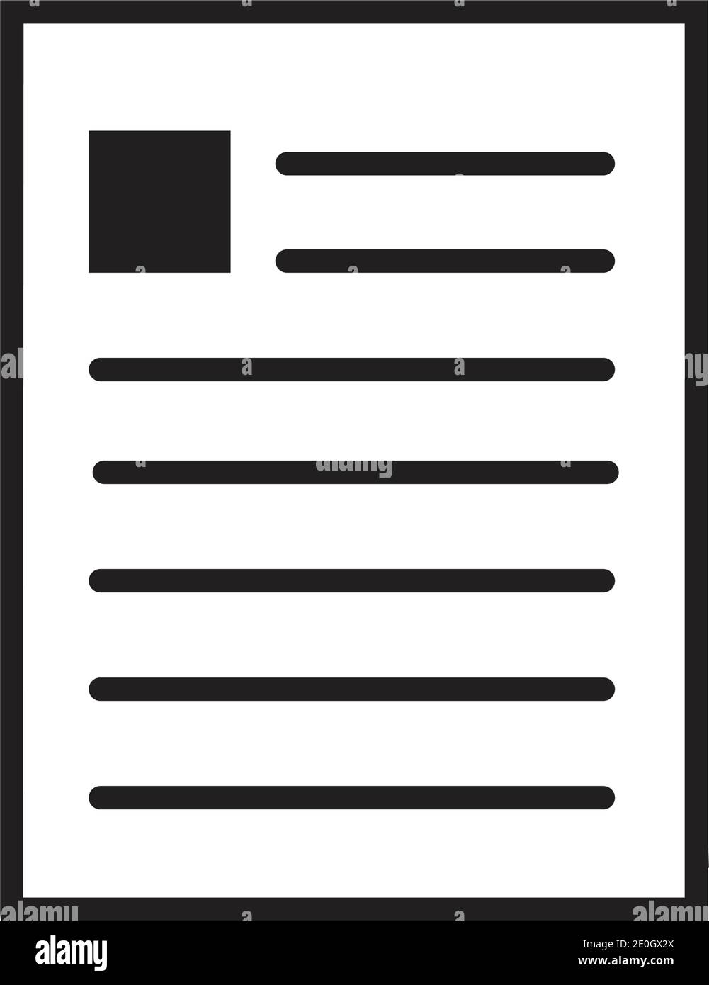 Documents icon stock vector illustration flat design Stock Vector