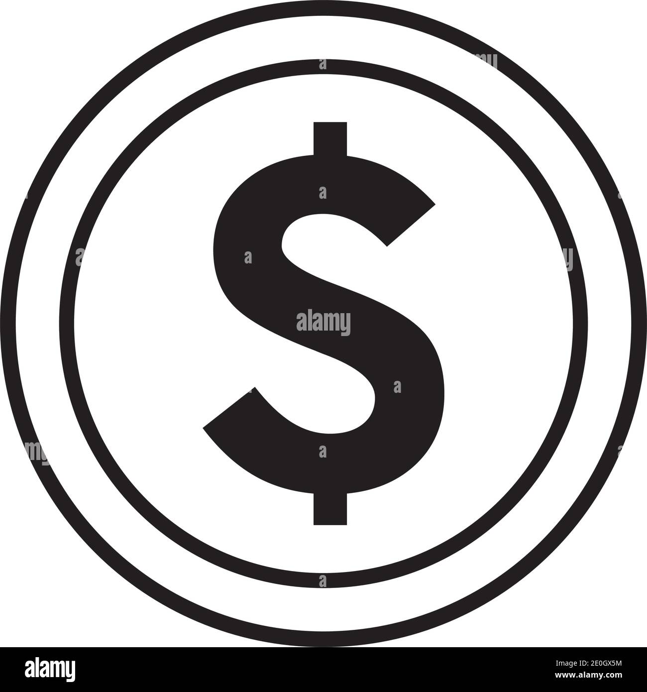 Dollar sign vector illustration Stock Vector Images - Alamy