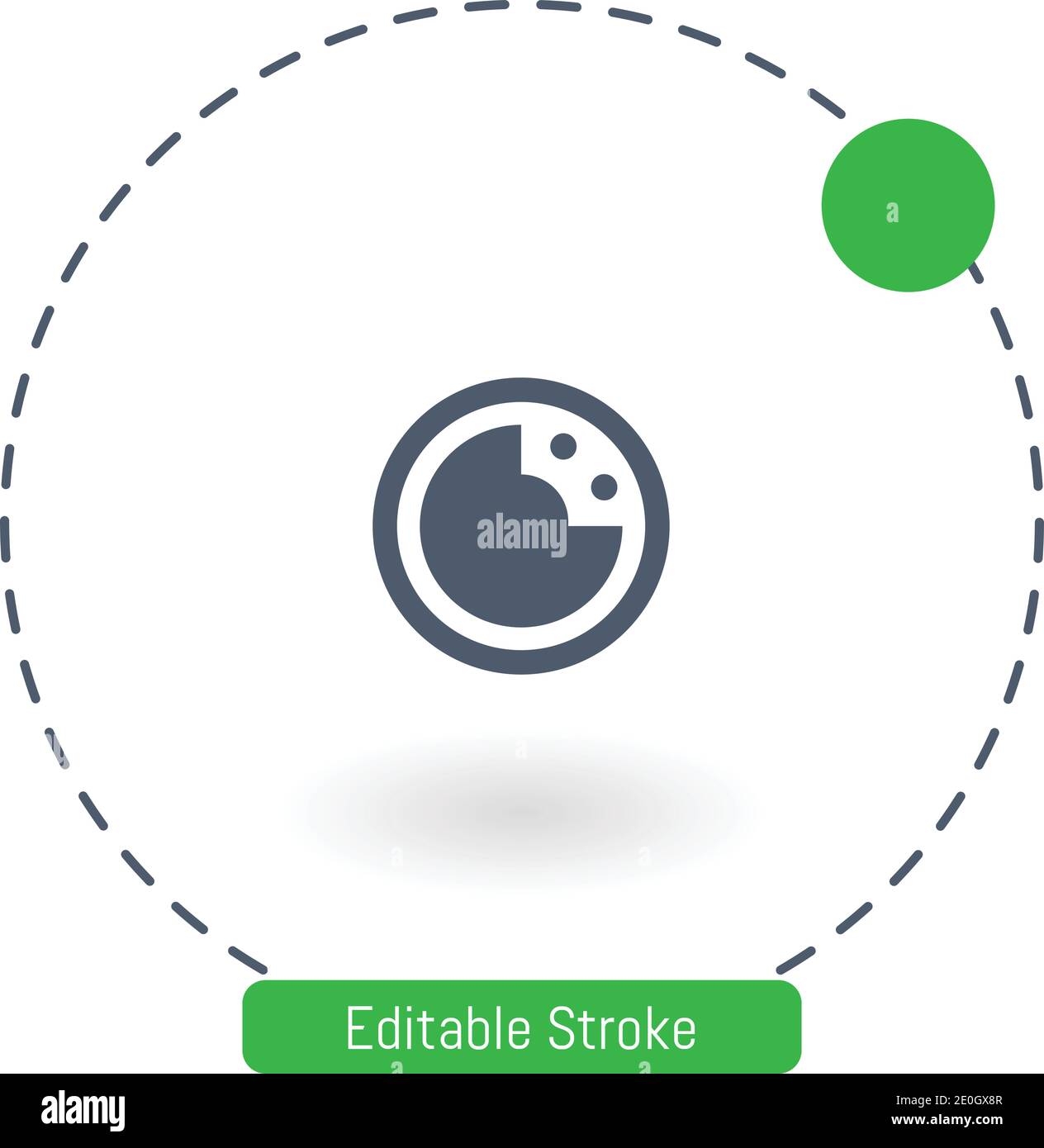 circular tool vector icon editable stroke outline icons for web and mobile Stock Vector