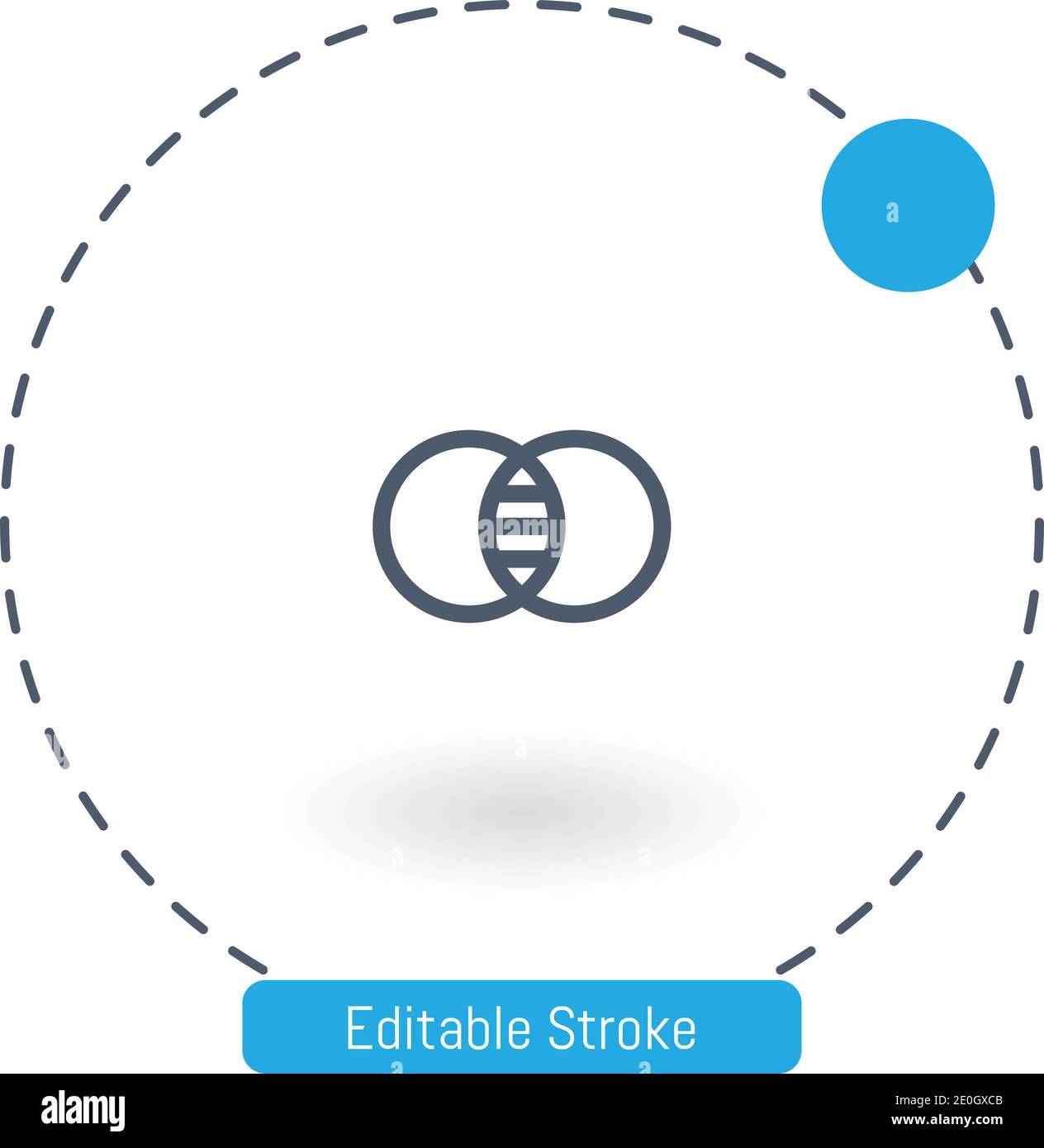 adjustment vector icon editable stroke outline icons for web and mobile Stock Vector