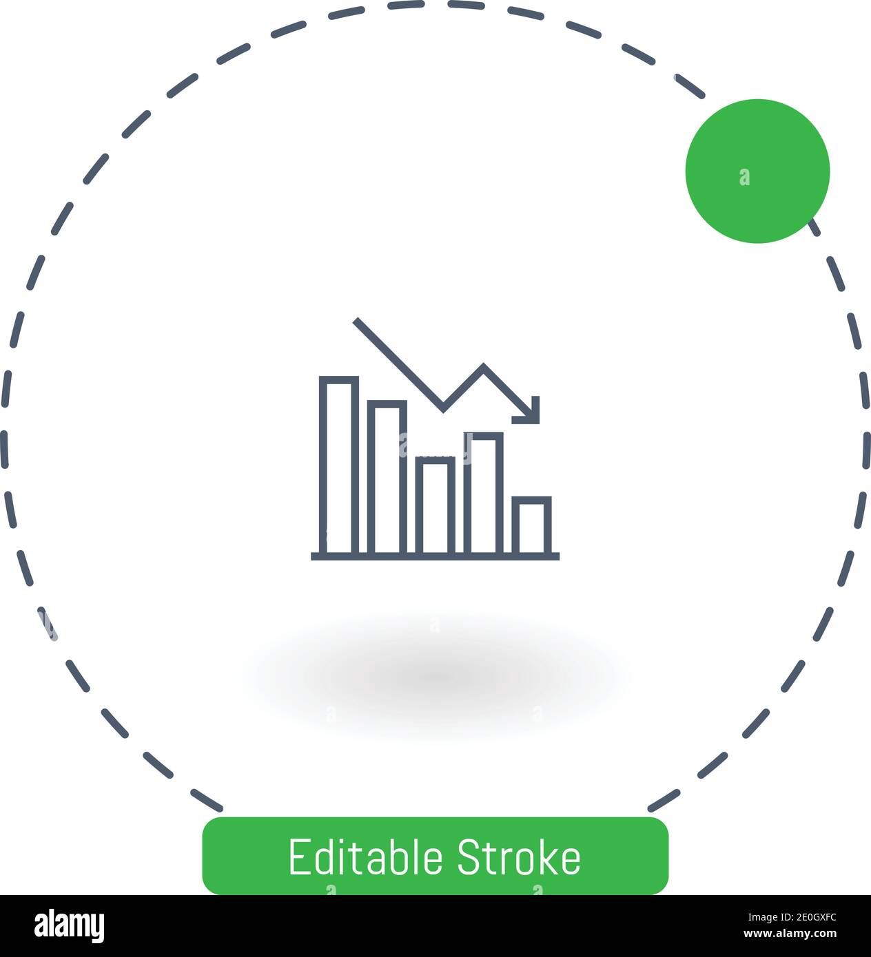 bars vector icon editable stroke outline icons for web and mobile Stock ...