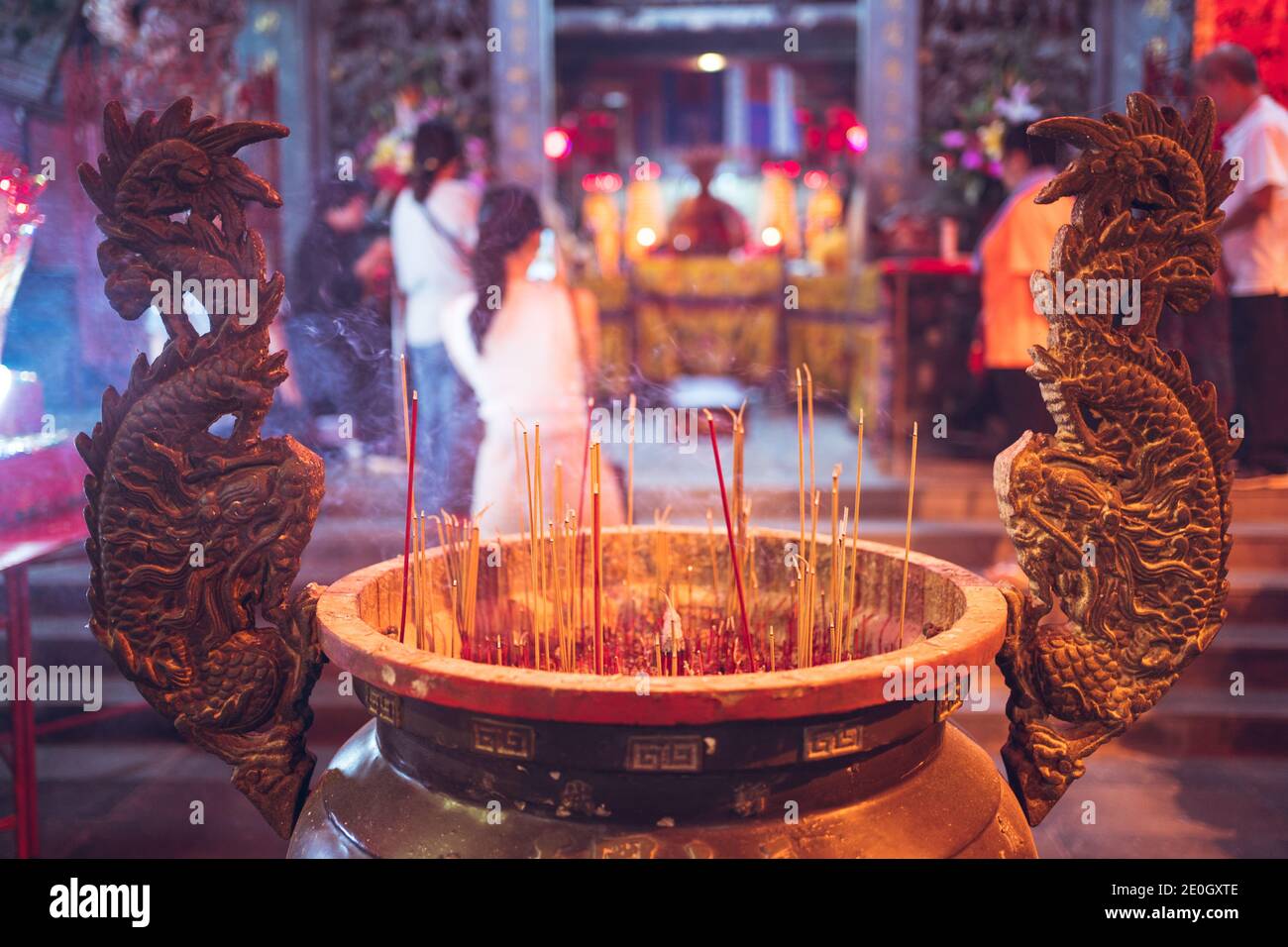 Incense smoke taiwan hi-res stock photography and images - Alamy
