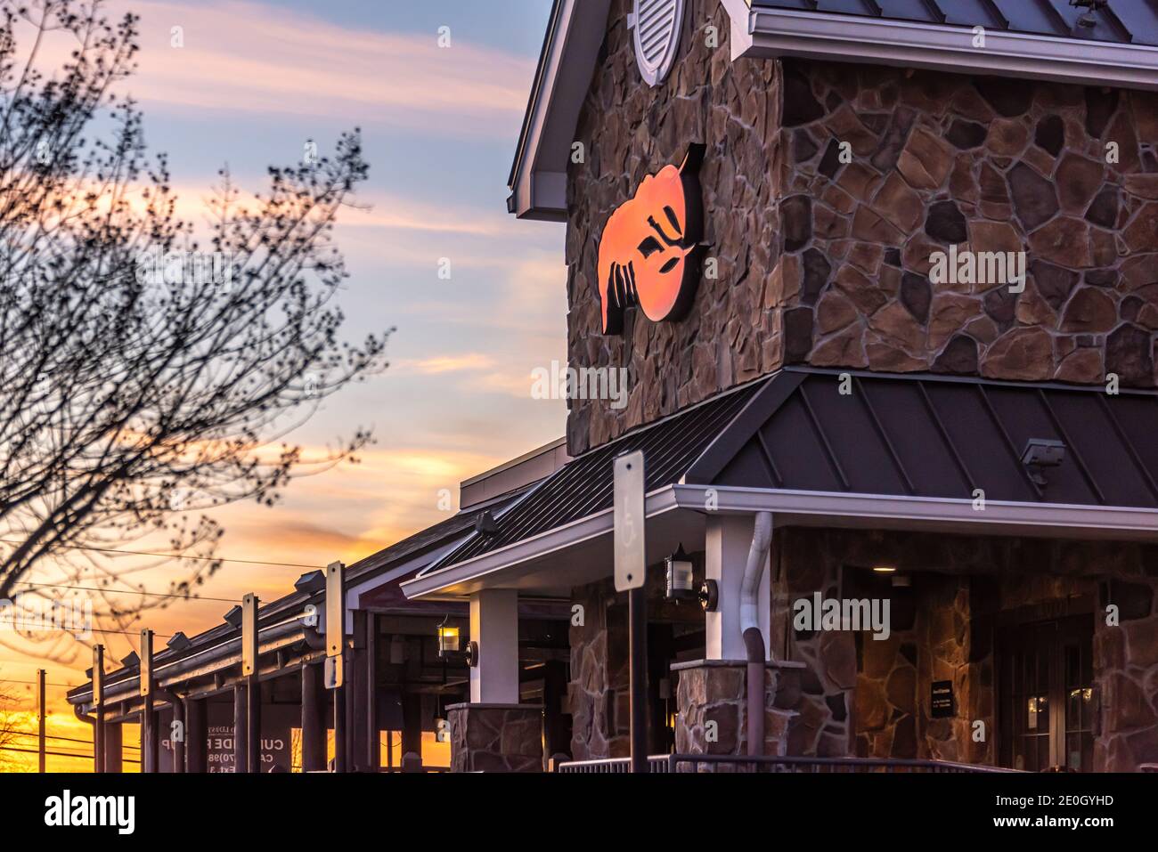 Red Lobster seafood restaurant in Snellville, Georgia, just east of Atlanta. (USA) Stock Photo