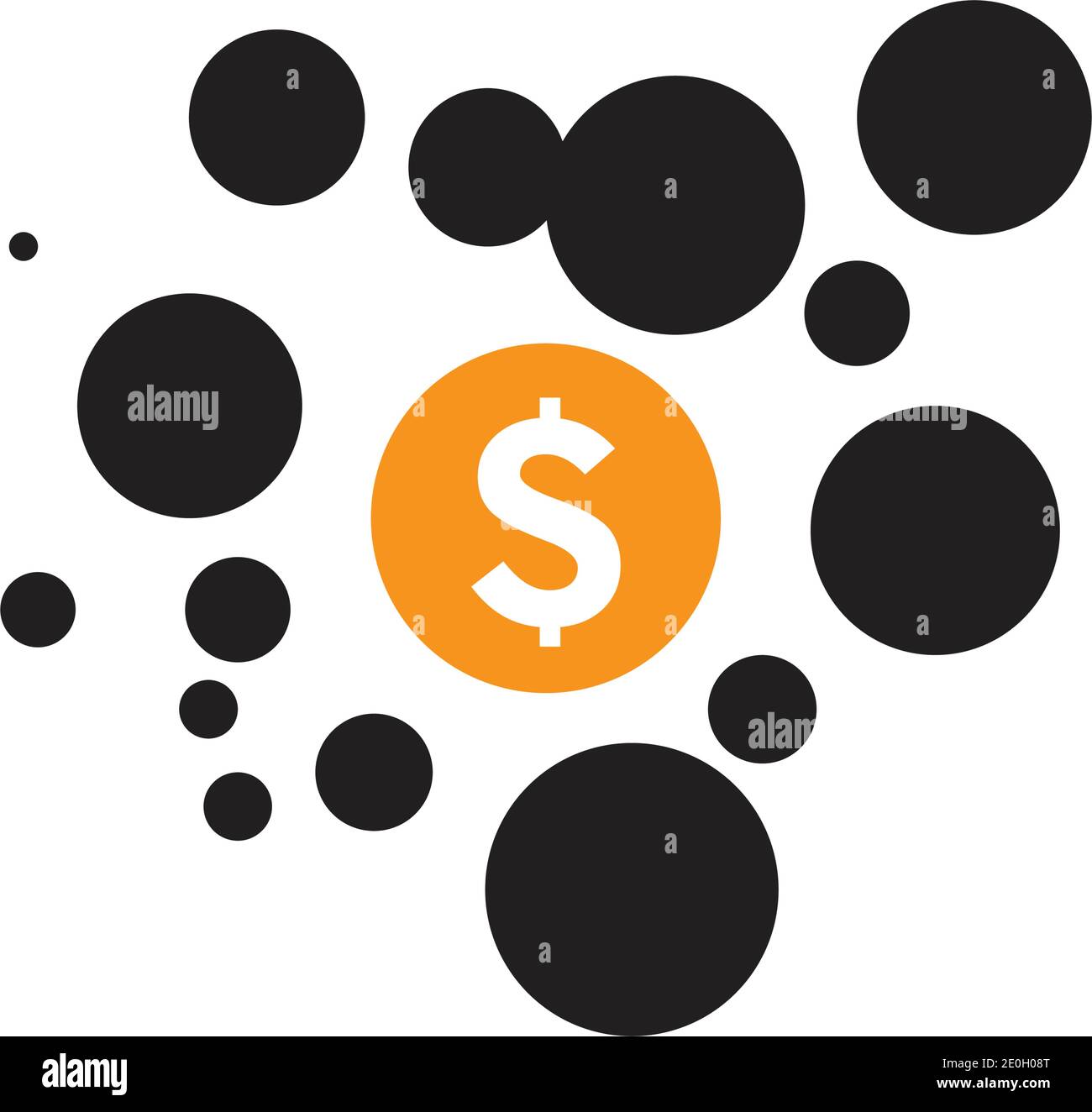 dollar money vector icon illustration design template - vector Stock ...