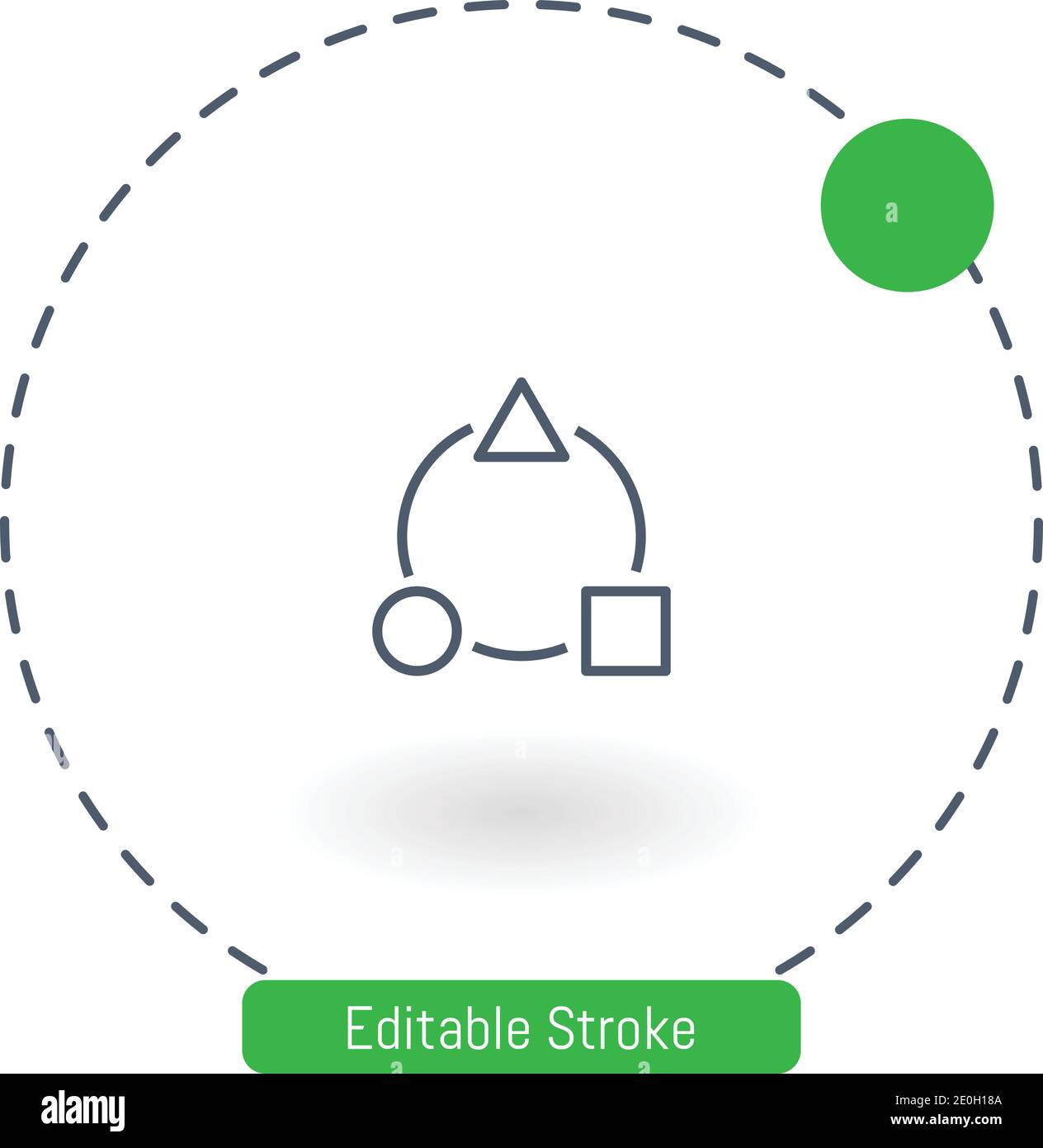 diversify vector icon editable stroke outline icons for web and mobile Stock Vector