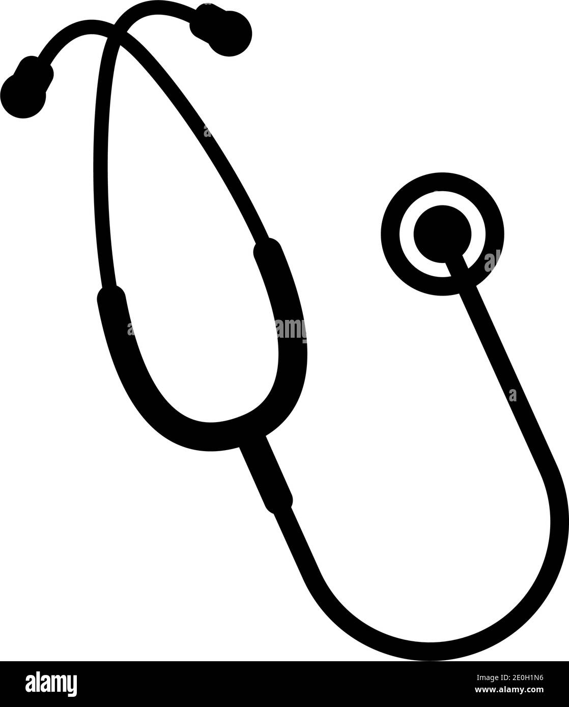 Stethoscope icon design template vector isolated illustration Stock