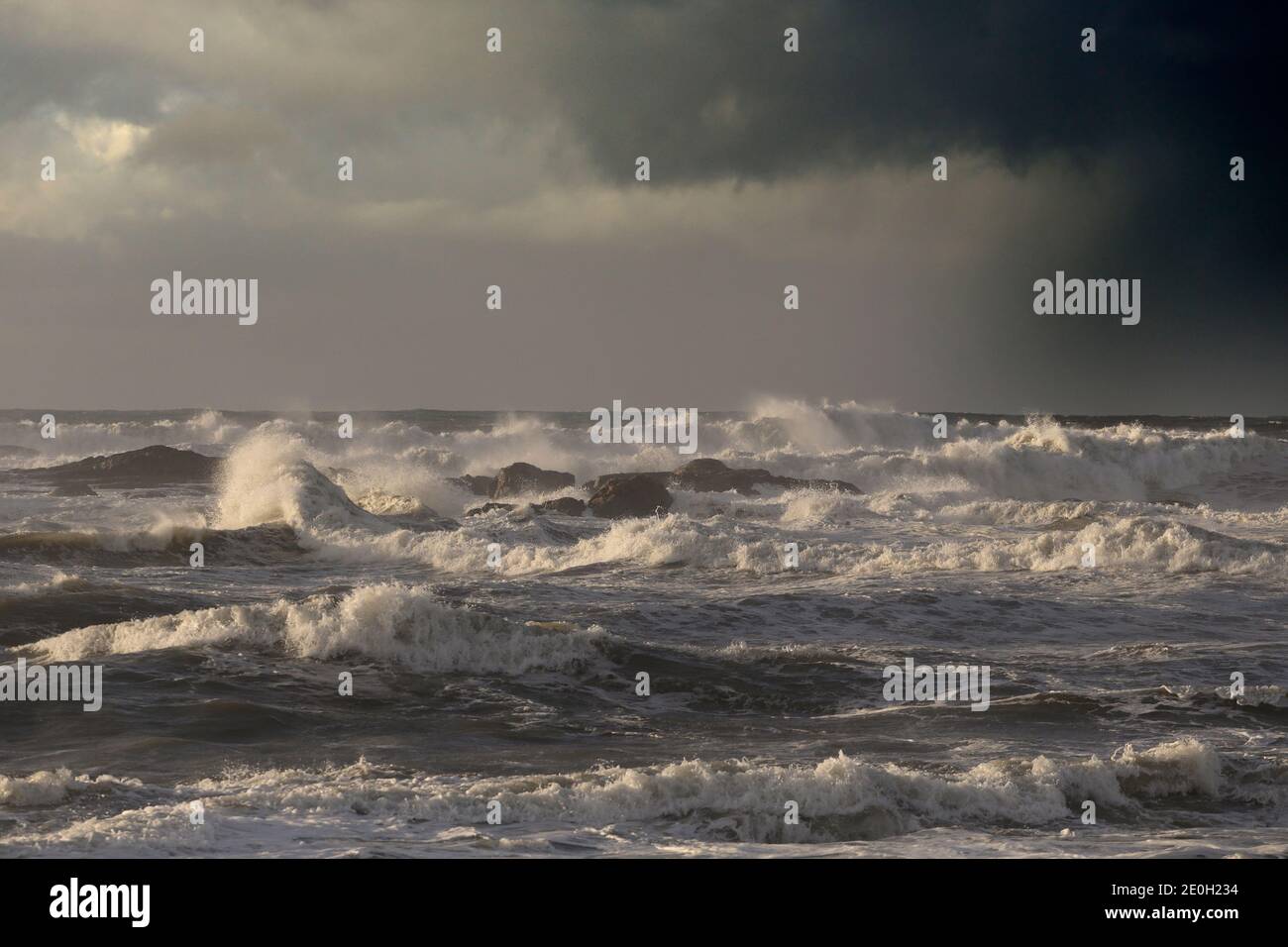 Photo of dangerous stormy sea hi-res stock photography and images - Alamy