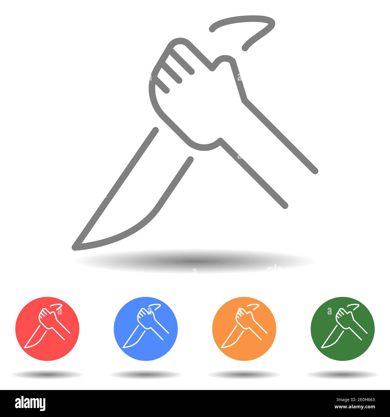 Linear killing knife in hand vector Stock Vector Image & Art Alamy