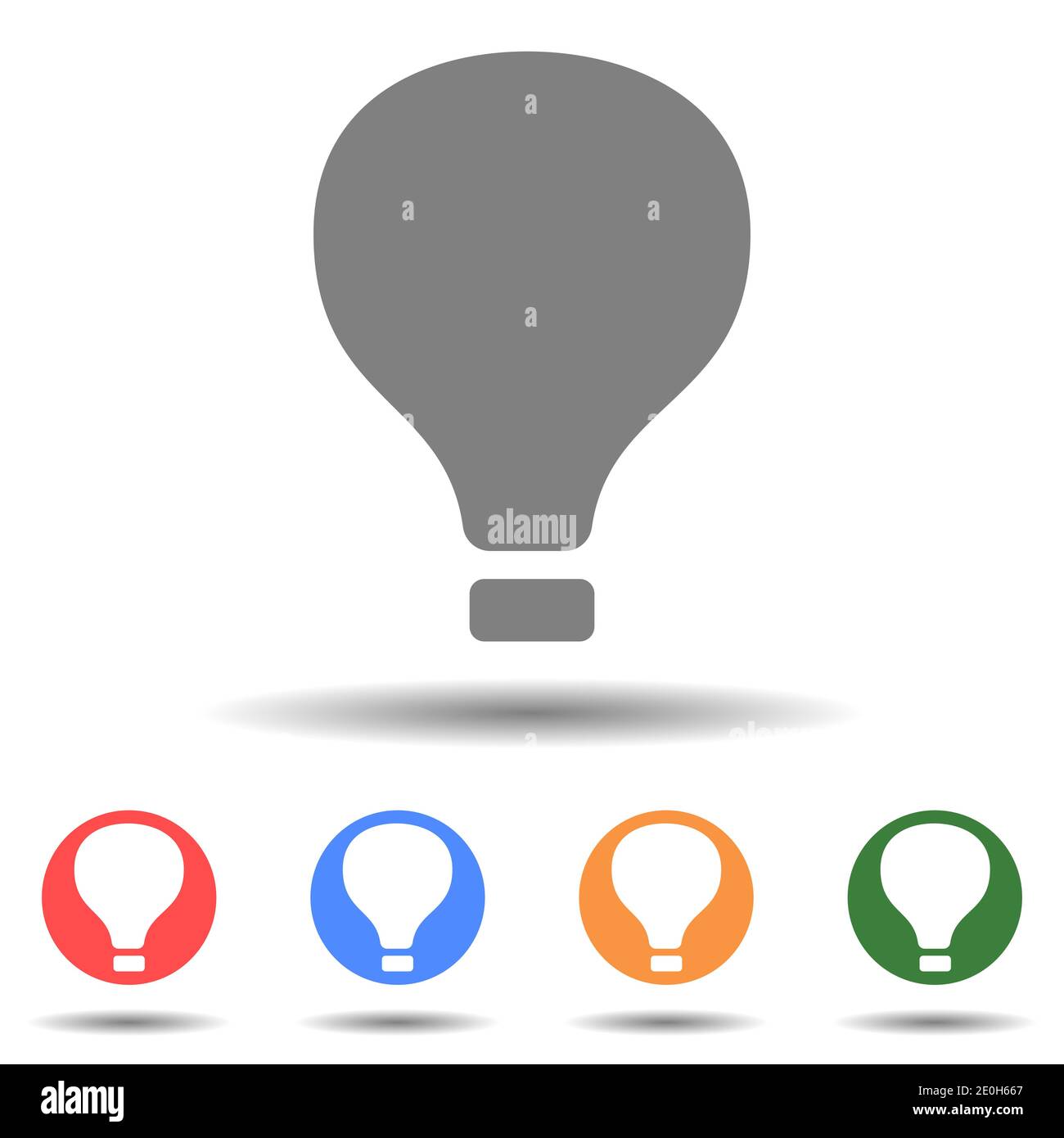 Hot air balloon icon vector in simple style Stock Vector Image & Art ...