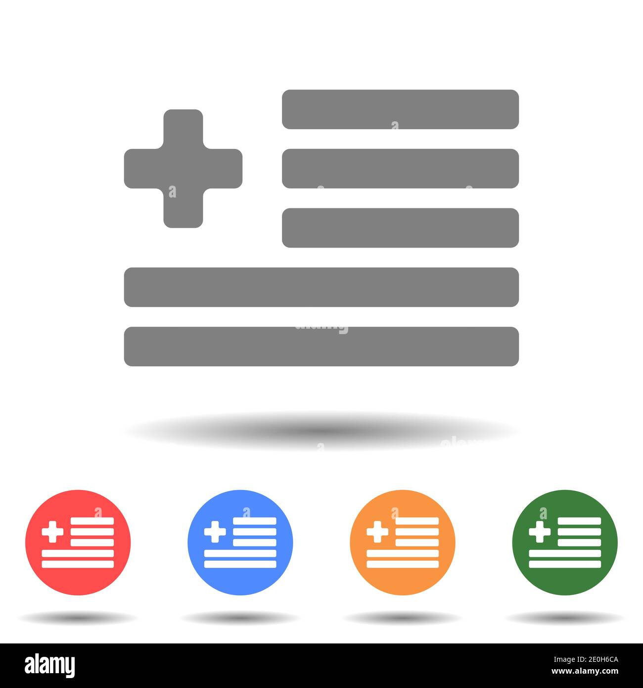 Medical healthcare flag vector Stock Vector Image & Art - Alamy