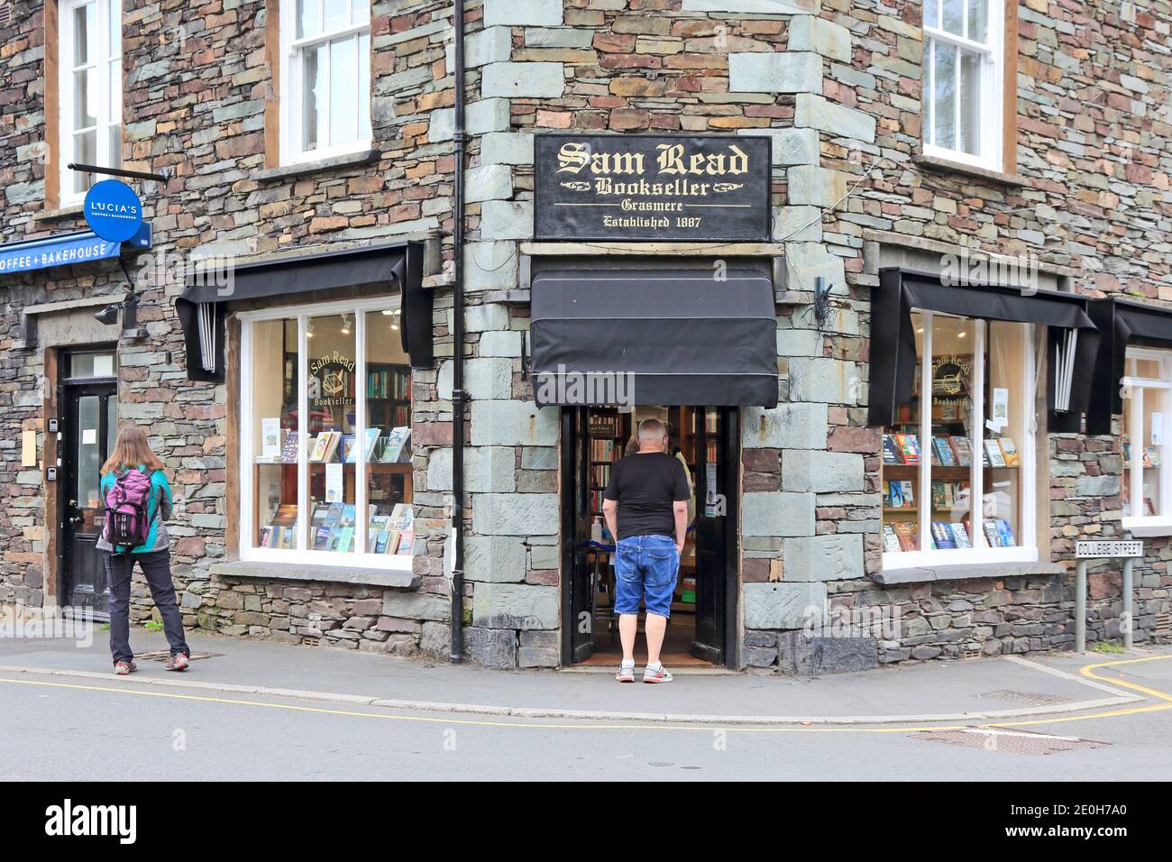 Shop of Sam Read, Bookseller, Grasmere Stock Photo