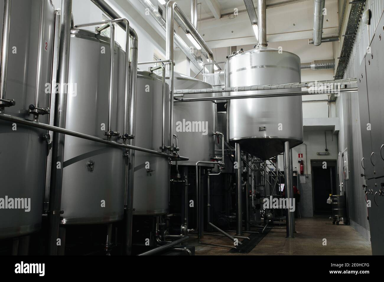Vats Picture Modern brewery and equipment machinery tools for alcohol production ...