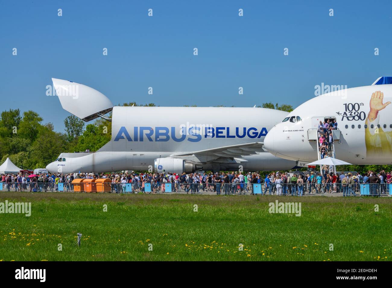 Airbus Beluga, ILA 2018, Schoenefeld, Brandenburg, Deutschland Stock Photo