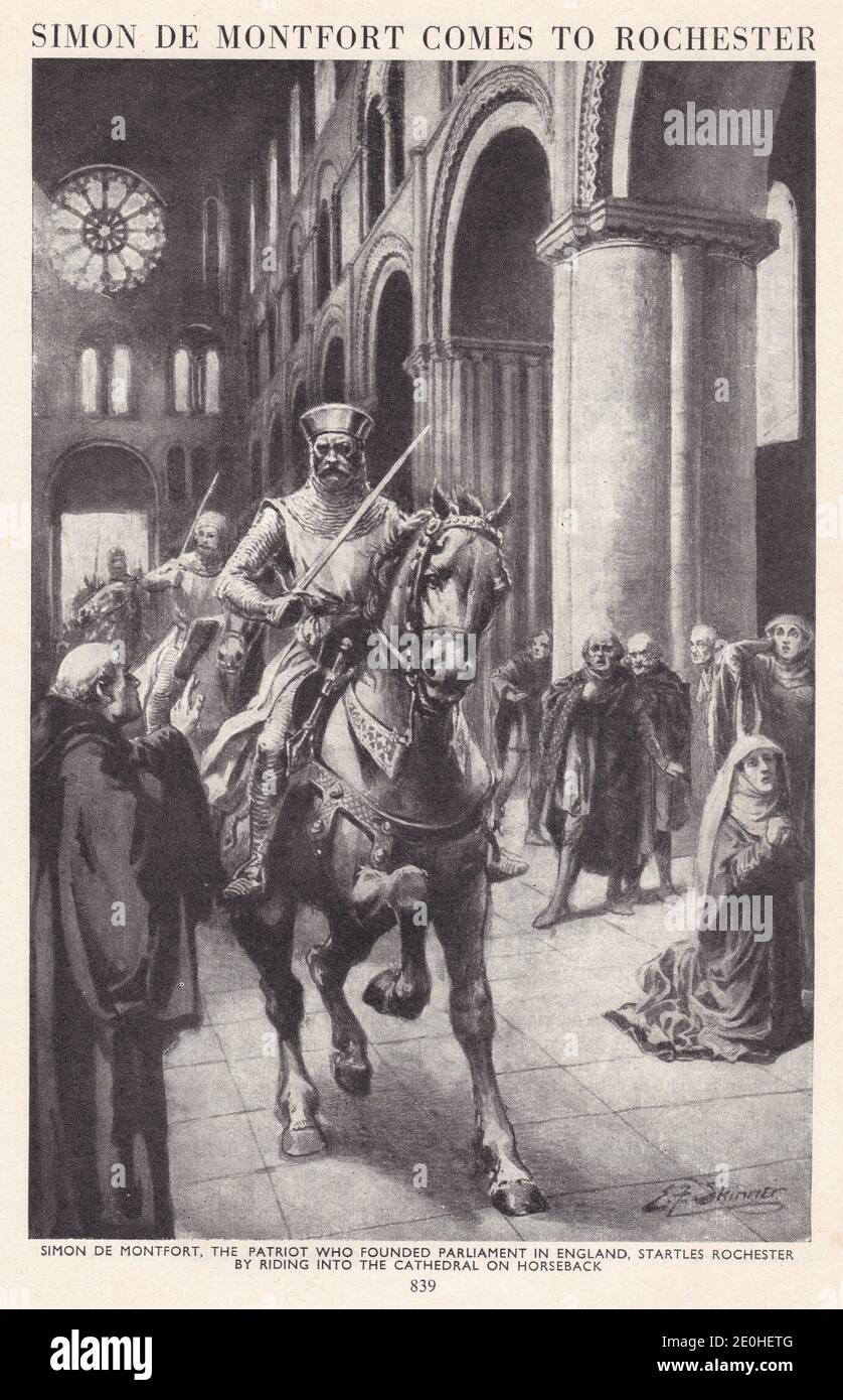 Simon de montfort earl leicester hi-res stock photography and images ...