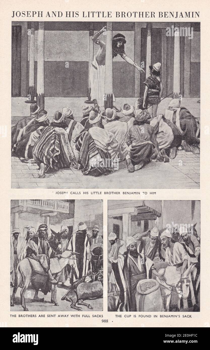 Joseph and his little brother Benjamin Stock Photo Alamy