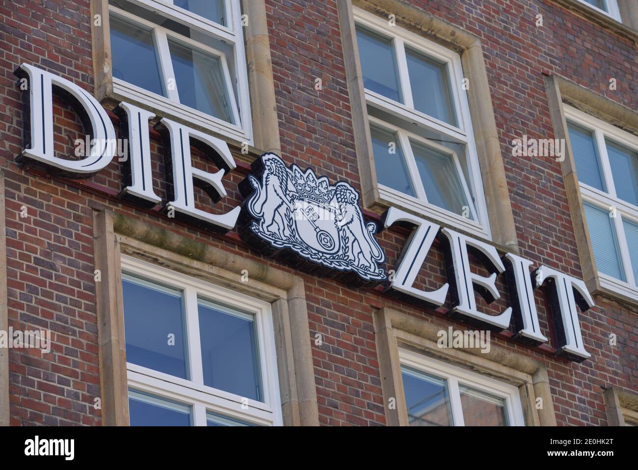 "Die Zeit", Helmut-Schmidt-Haus, Speersort, Hamburg, Deutschland Stock Photo