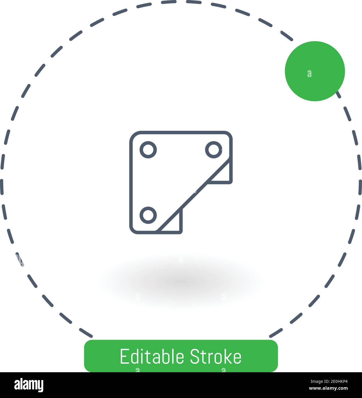 bracket vector icon editable stroke outline icons for web and mobile Stock Vector