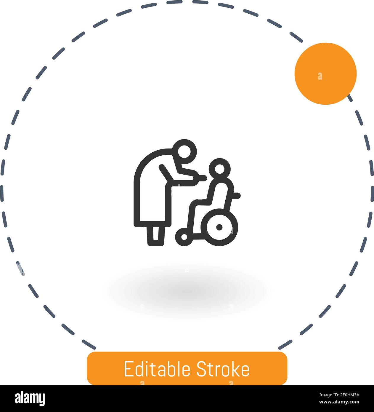 feeding vector icon editable stroke outline icons for web and mobile Stock Vector
