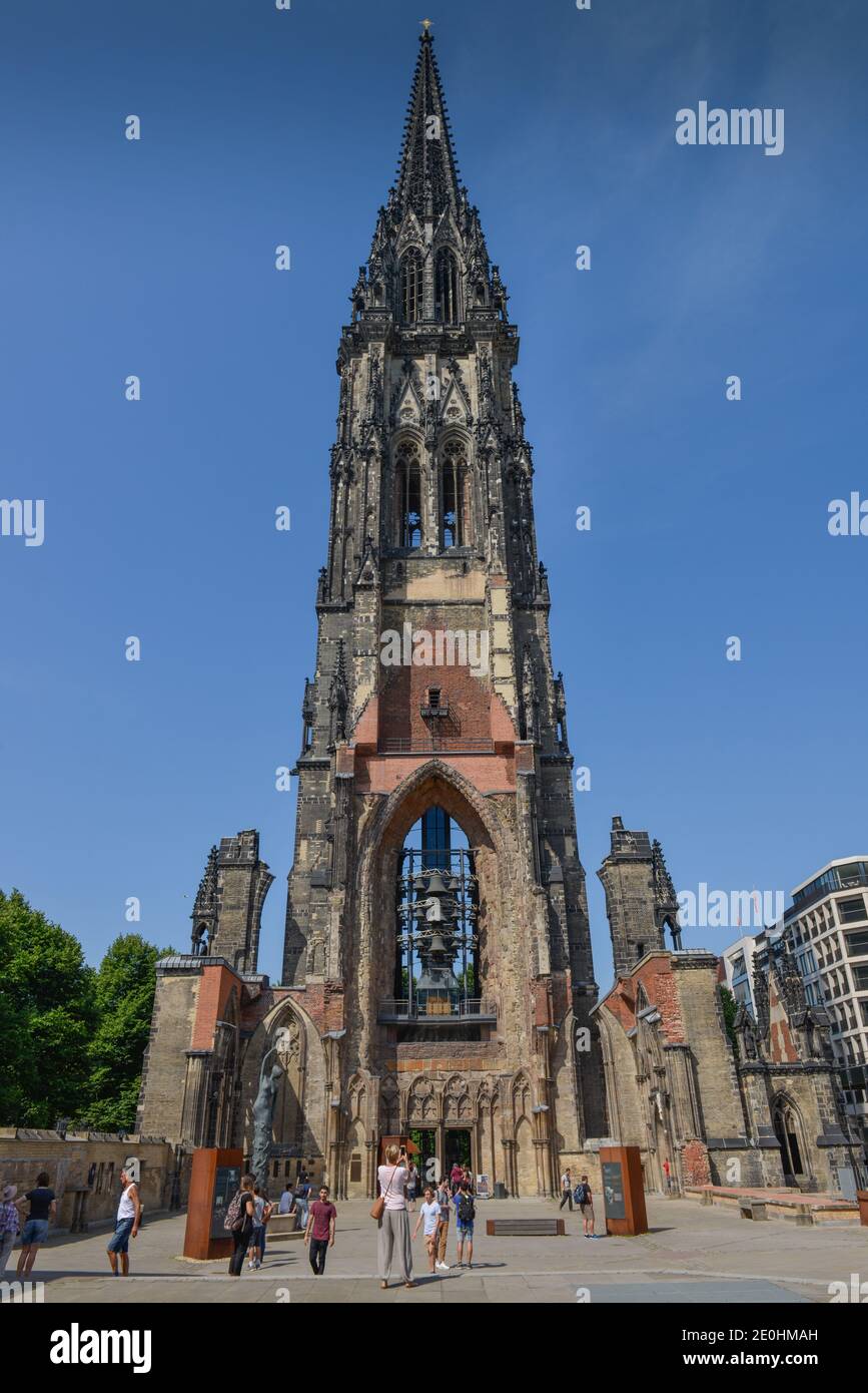 Ehemalige Hauptkirche St. Nikolai, Hopfenmarkt, WillyBrandtStrasse,