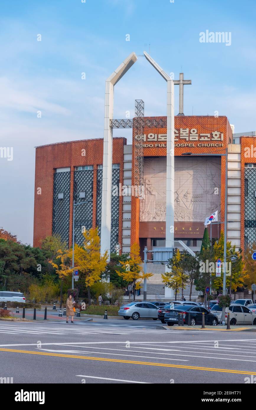SEOUL, KOREA, NOVEMBER 10, 2019 View of yoido full gospel church in Seoul, Republic of Korea